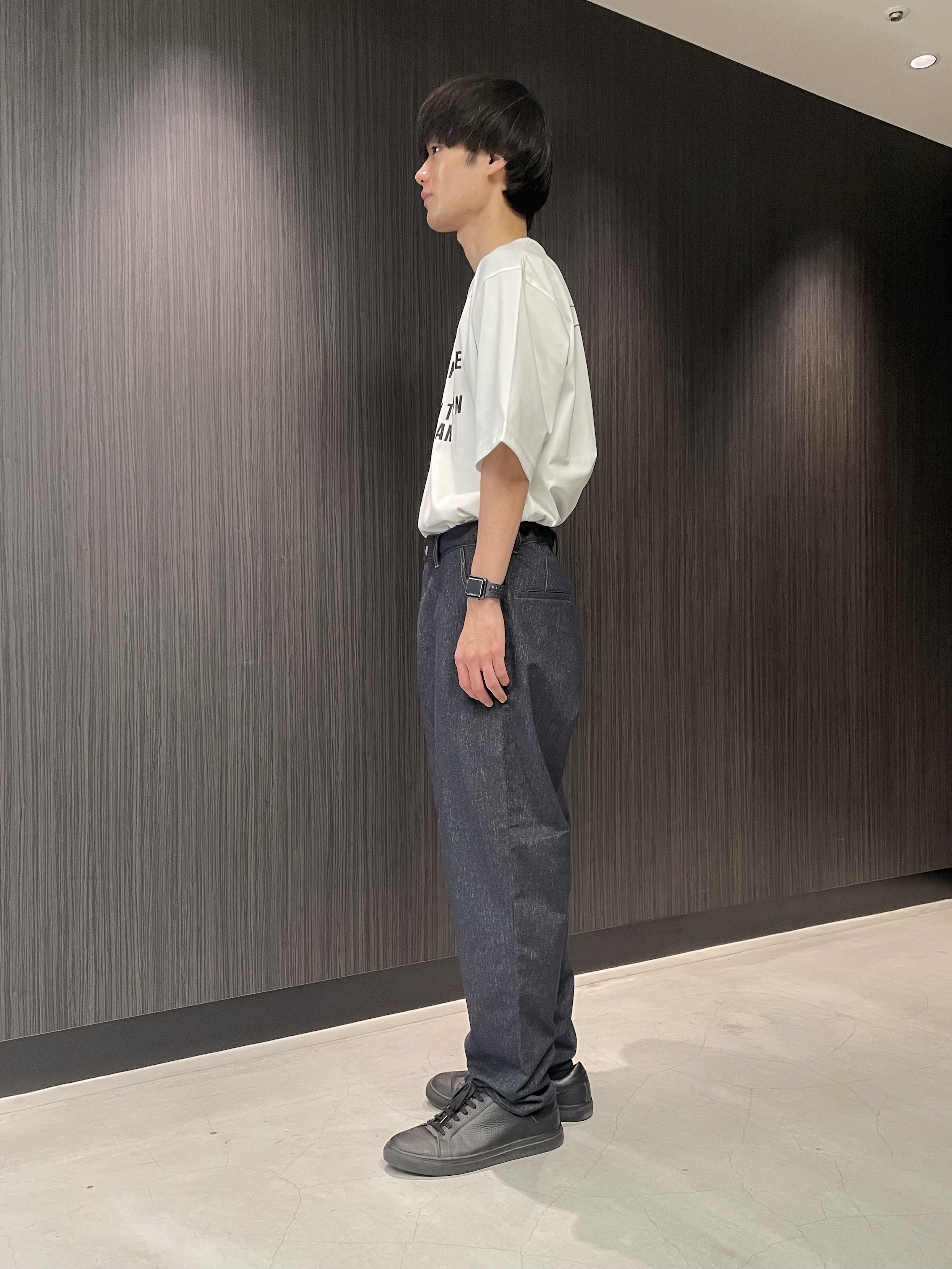 Okdさんの「TAKEO KIKUCHI｜【BOWLER HAT LABEL】アイスクリアコットン バッククロスピストル 半袖Tシャツ」を使ったコーディネート