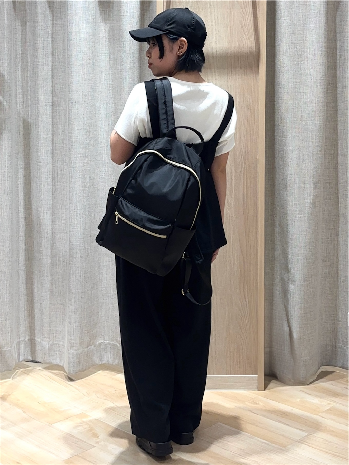  𝐦𝐢𝐨 さんの「grove｜【シリーズ累計36万枚！名品ニット】やわらかドライタッチ ドルマンニット」を使ったコーディネート
