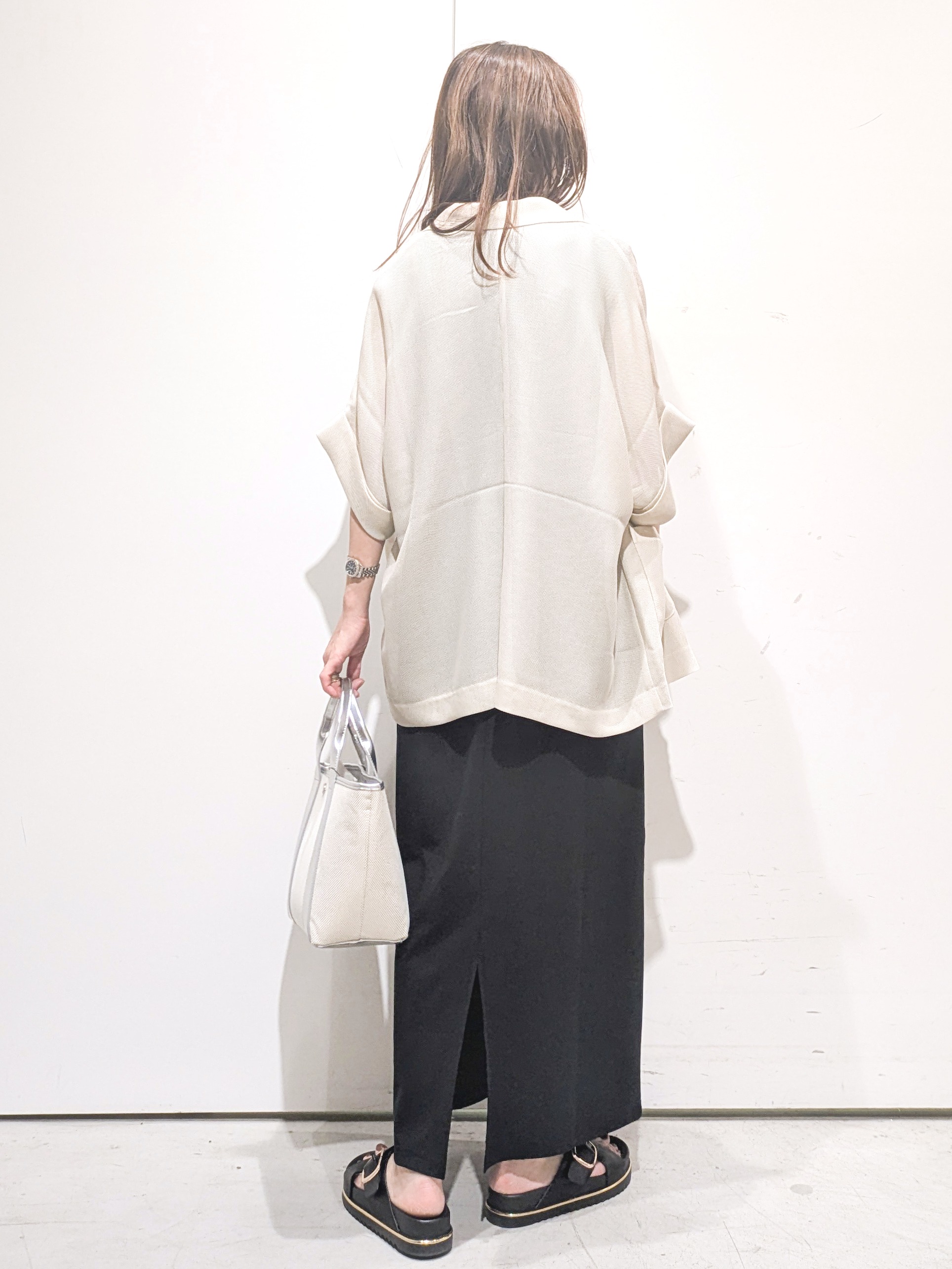 machiさんの「OPAQUE.CLIP｜メッシュテーラードジャケット【洗濯機OK】」を使ったコーディネート