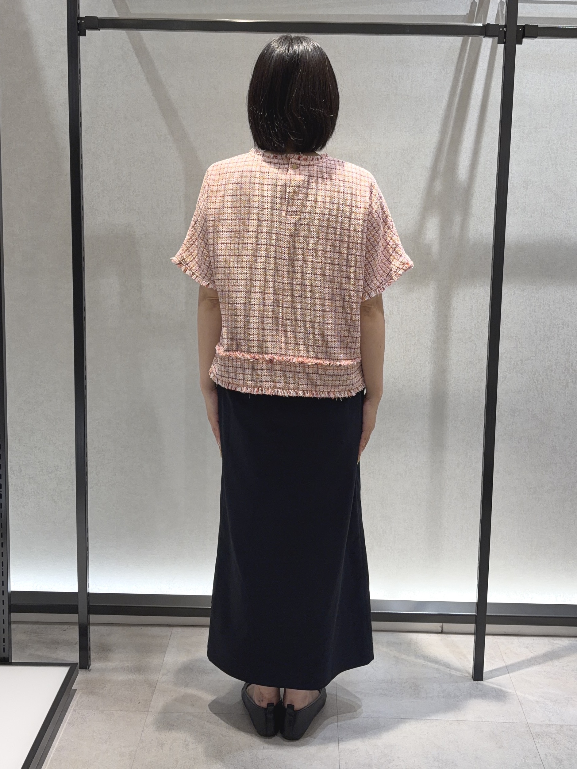わたなべさんの「UNTITLED｜◆ファンシーツイードブラウス」を使ったコーディネート