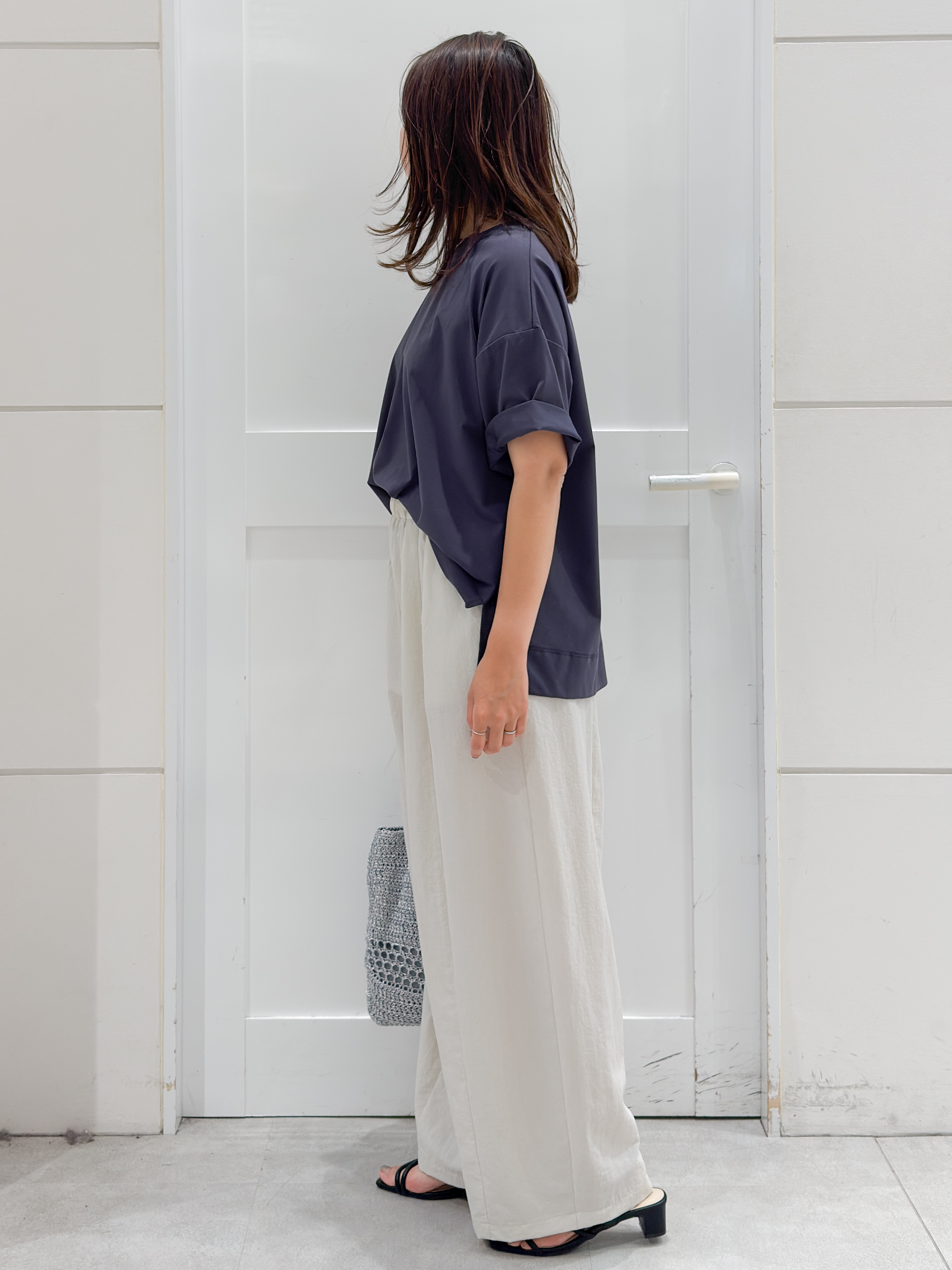 yuka.aさんの「OPAQUE.CLIP｜【接触冷感】リラクシーカットソー《洗濯機OK》」を使ったコーディネート
