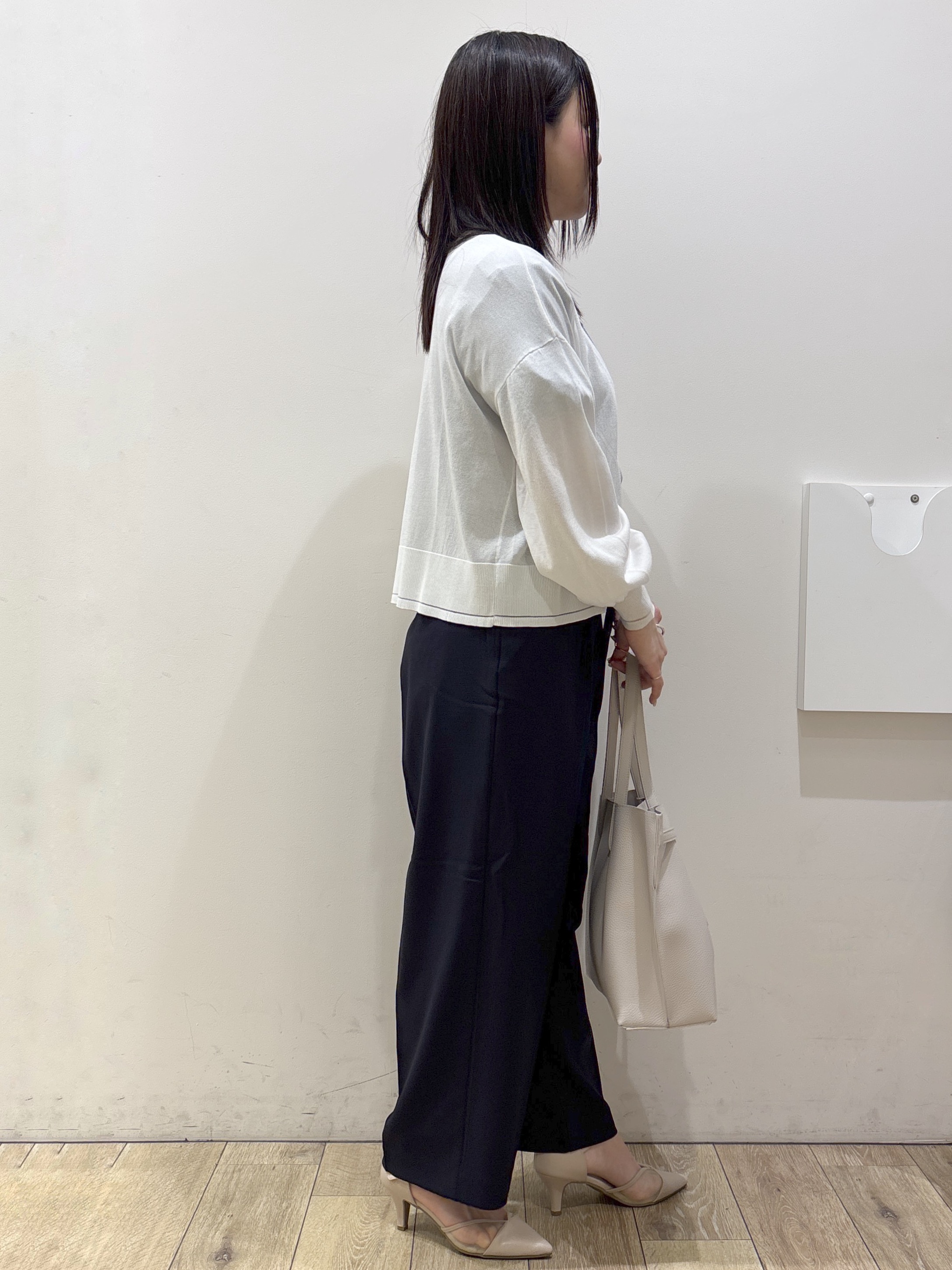 mameさんの「index｜【接触冷感】シアーショートトッパーカーディガン《洗濯機OK／抗ピル》」を使ったコーディネート