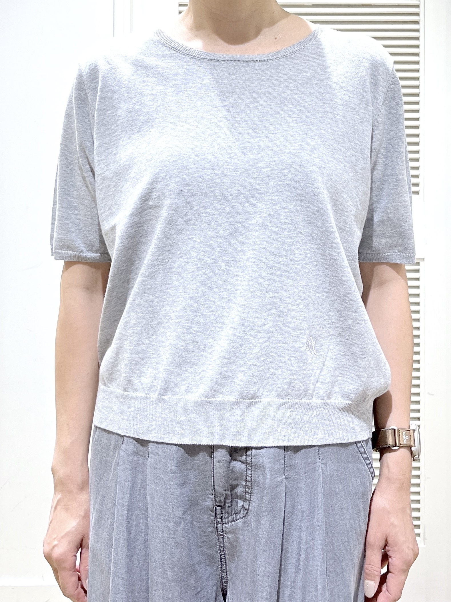 Miyazakiさんの「Dessin｜【9色展開/接触冷感/UVカット】ドライタッチサマーニットT」を使ったコーディネート