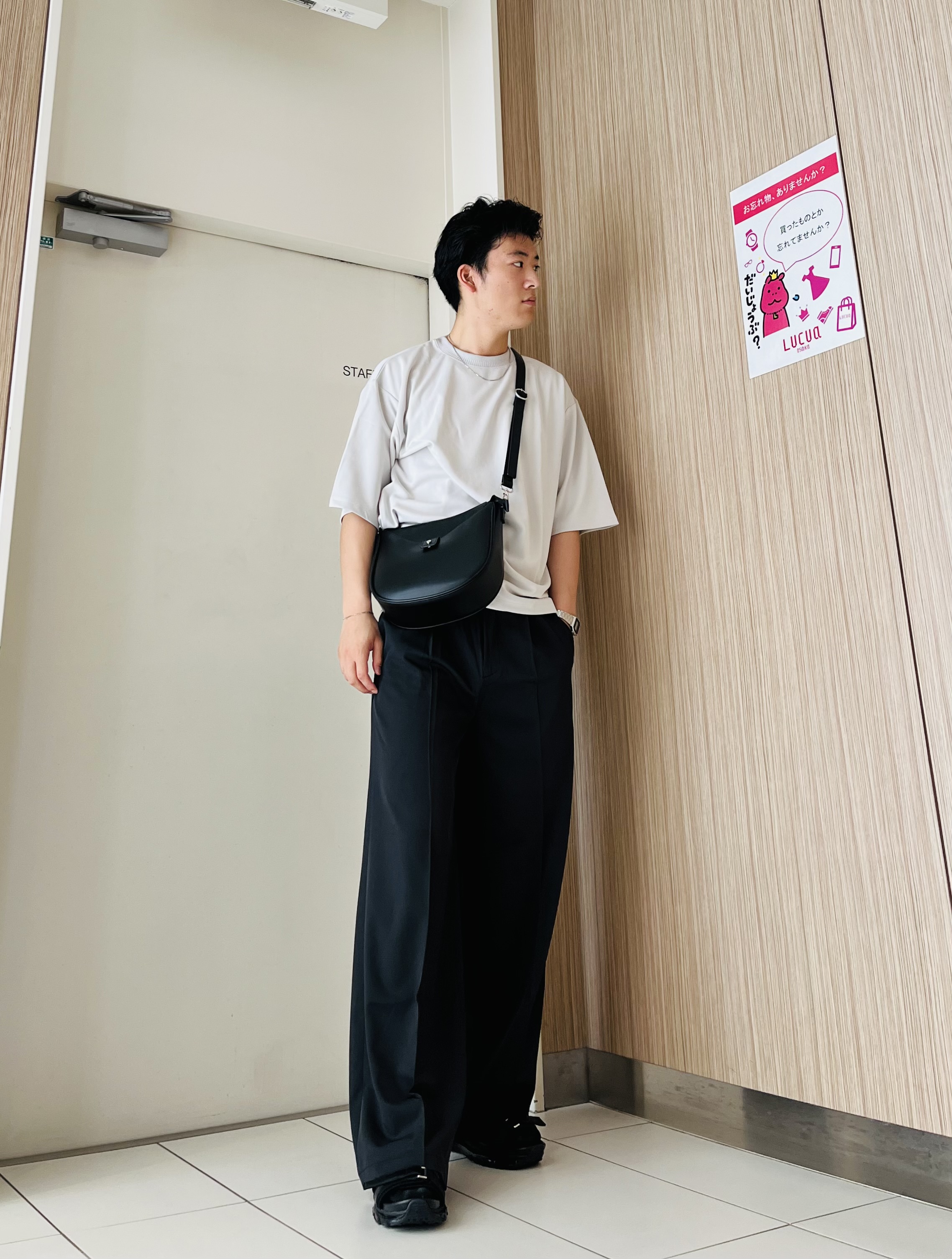 RITSUKIさんの「tk.TAKEO KIKUCHI｜【接触冷感】配色ダンボールカットソー」を使ったコーディネート