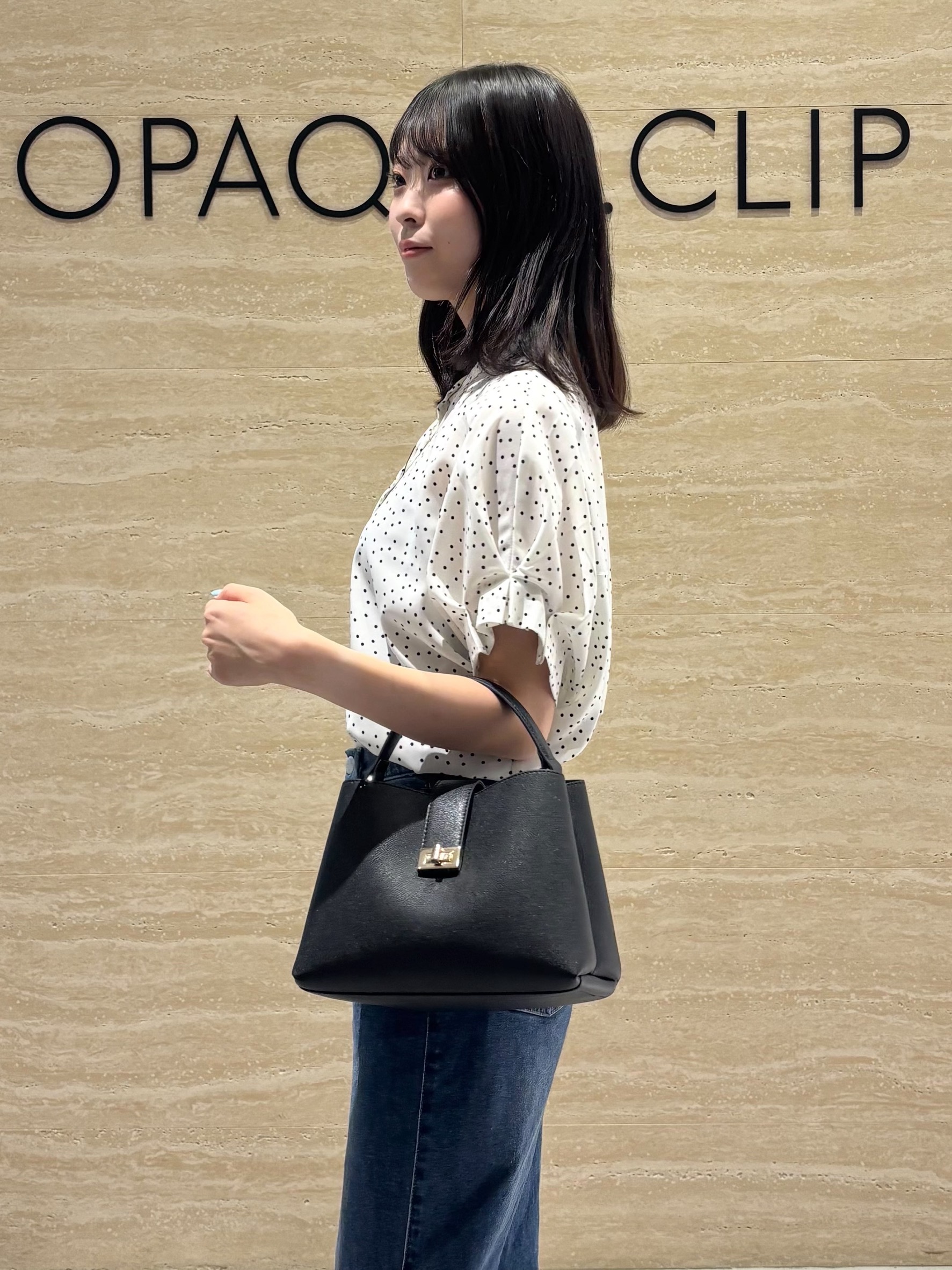 Ririkaさんの「OPAQUE.CLIP｜タックスリーブ プリントブラウス《イージーアイロン／洗濯機OK》」を使ったコーディネート