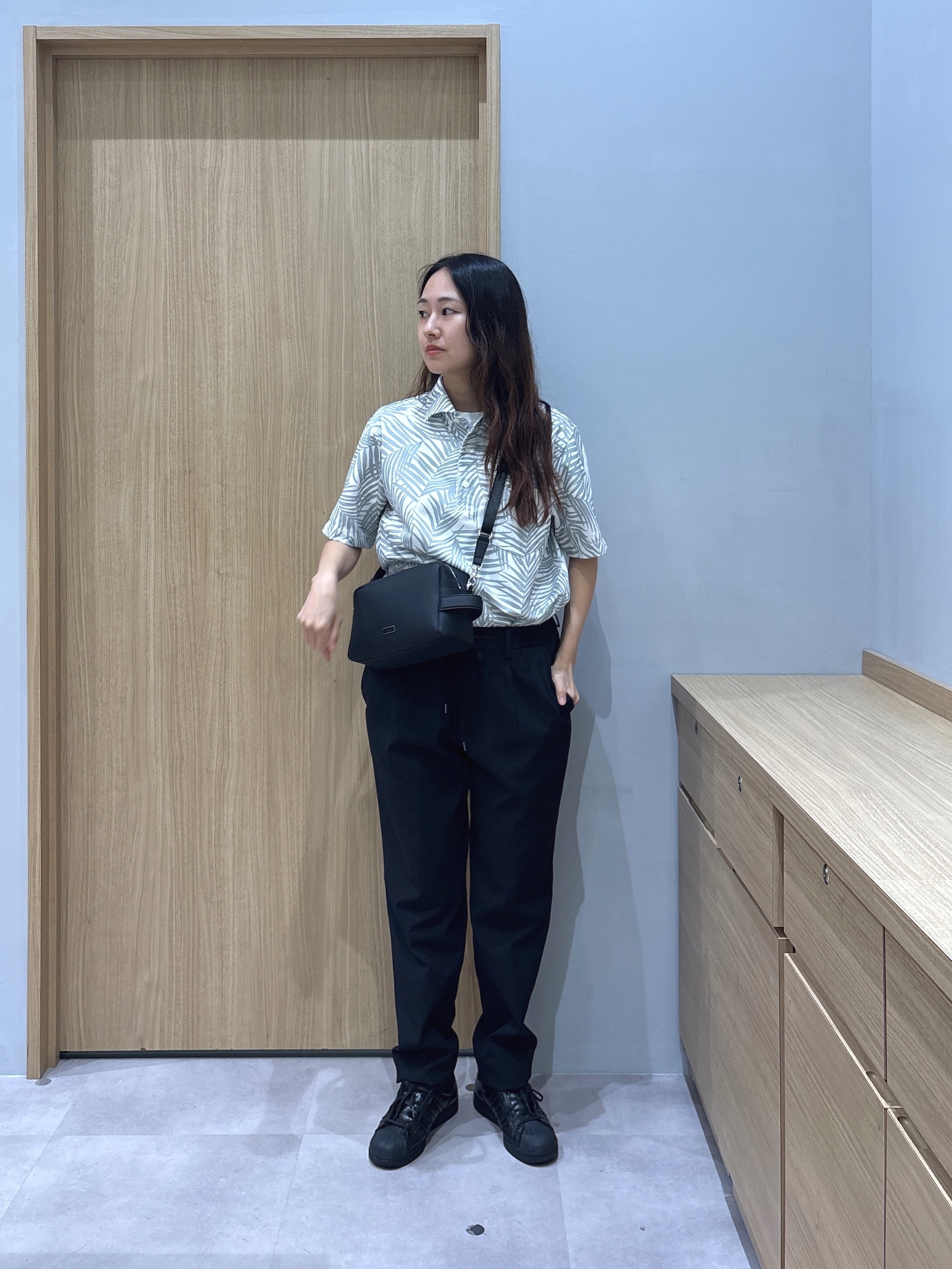 よぴさんの「TAKEO KIKUCHI｜リーフ柄ポロシャツ」を使ったコーディネート