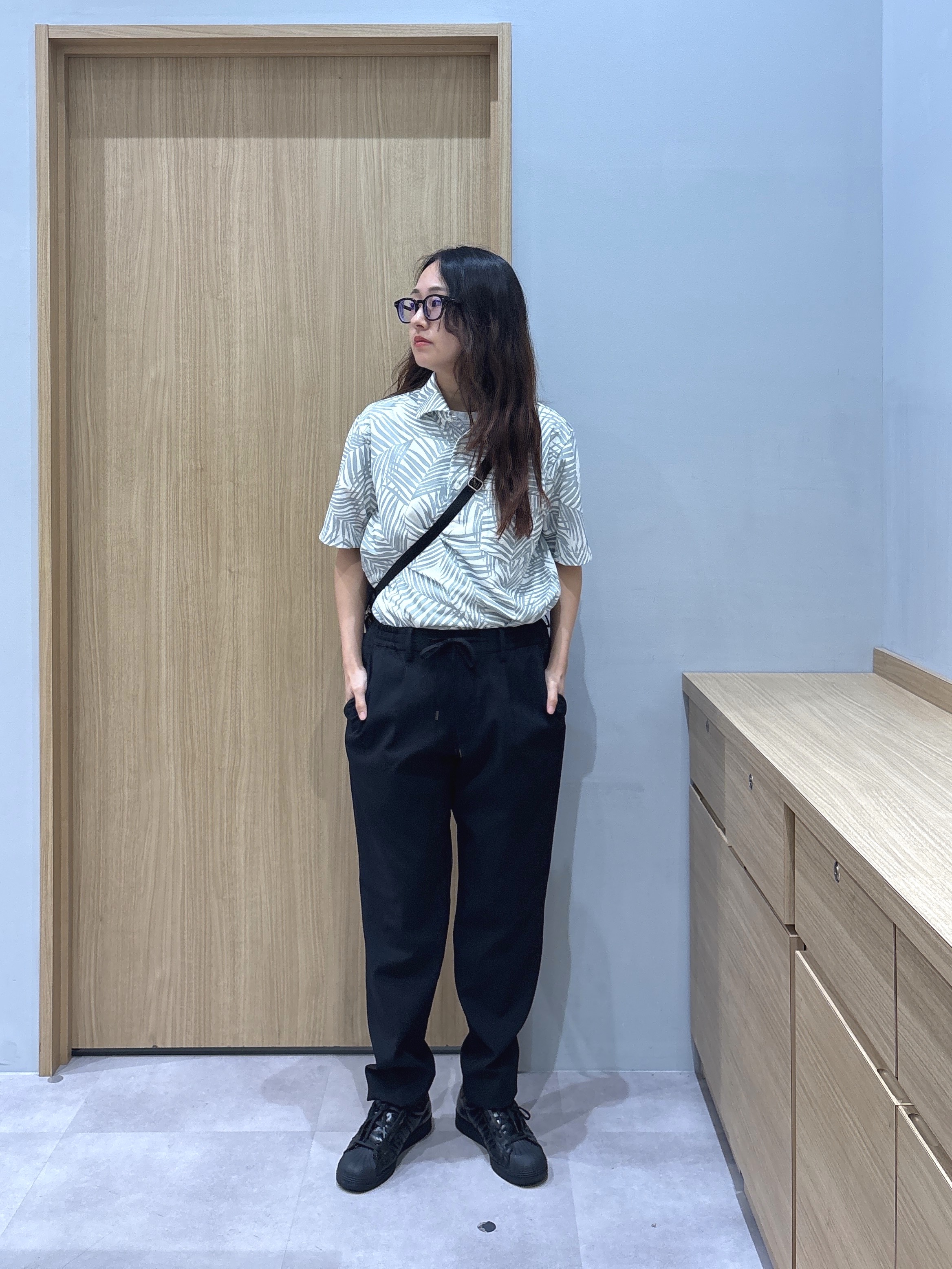 よぴさんの「TAKEO KIKUCHI｜リーフ柄ポロシャツ」を使ったコーディネート