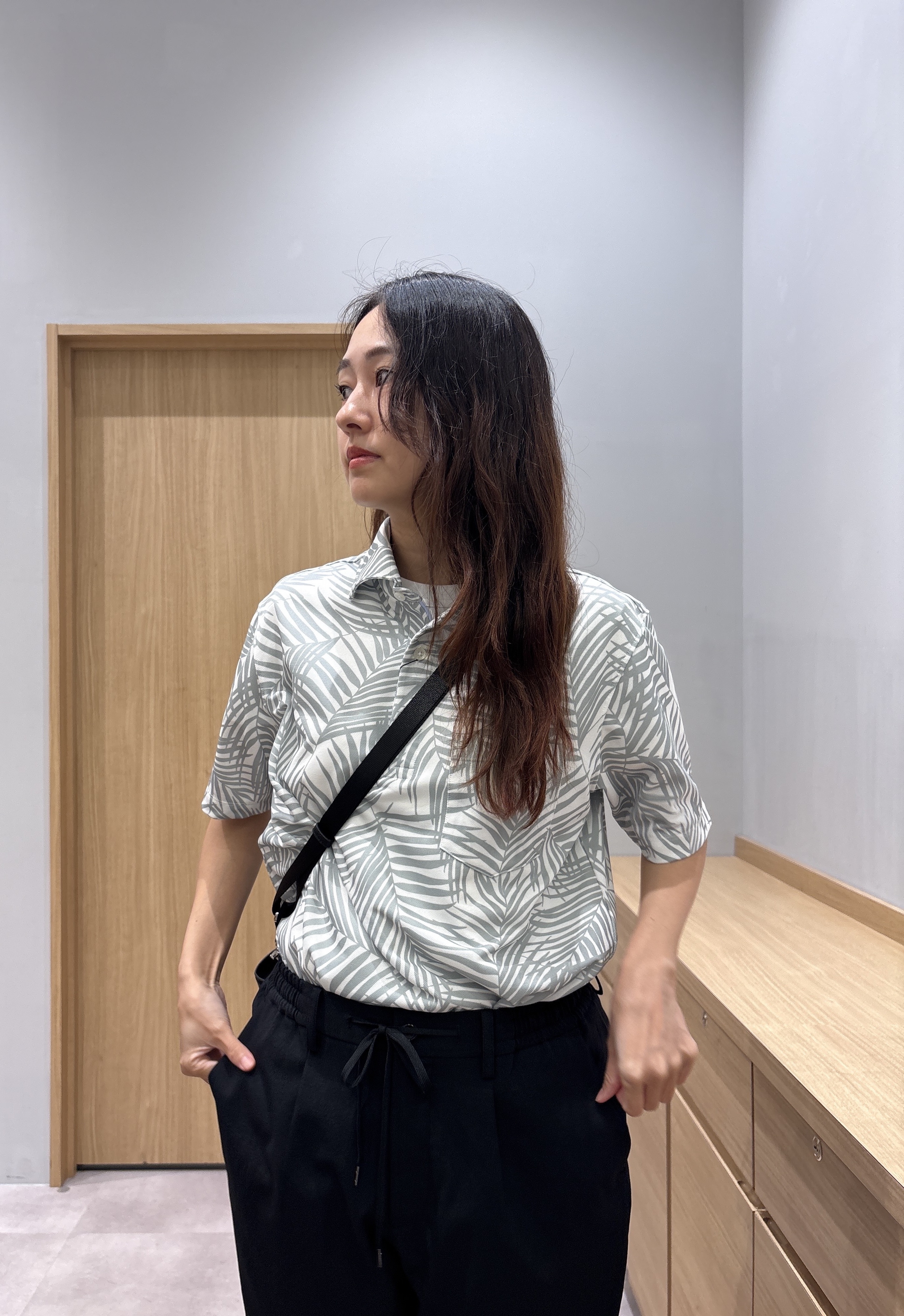 よぴさんの「TAKEO KIKUCHI｜リーフ柄ポロシャツ」を使ったコーディネート