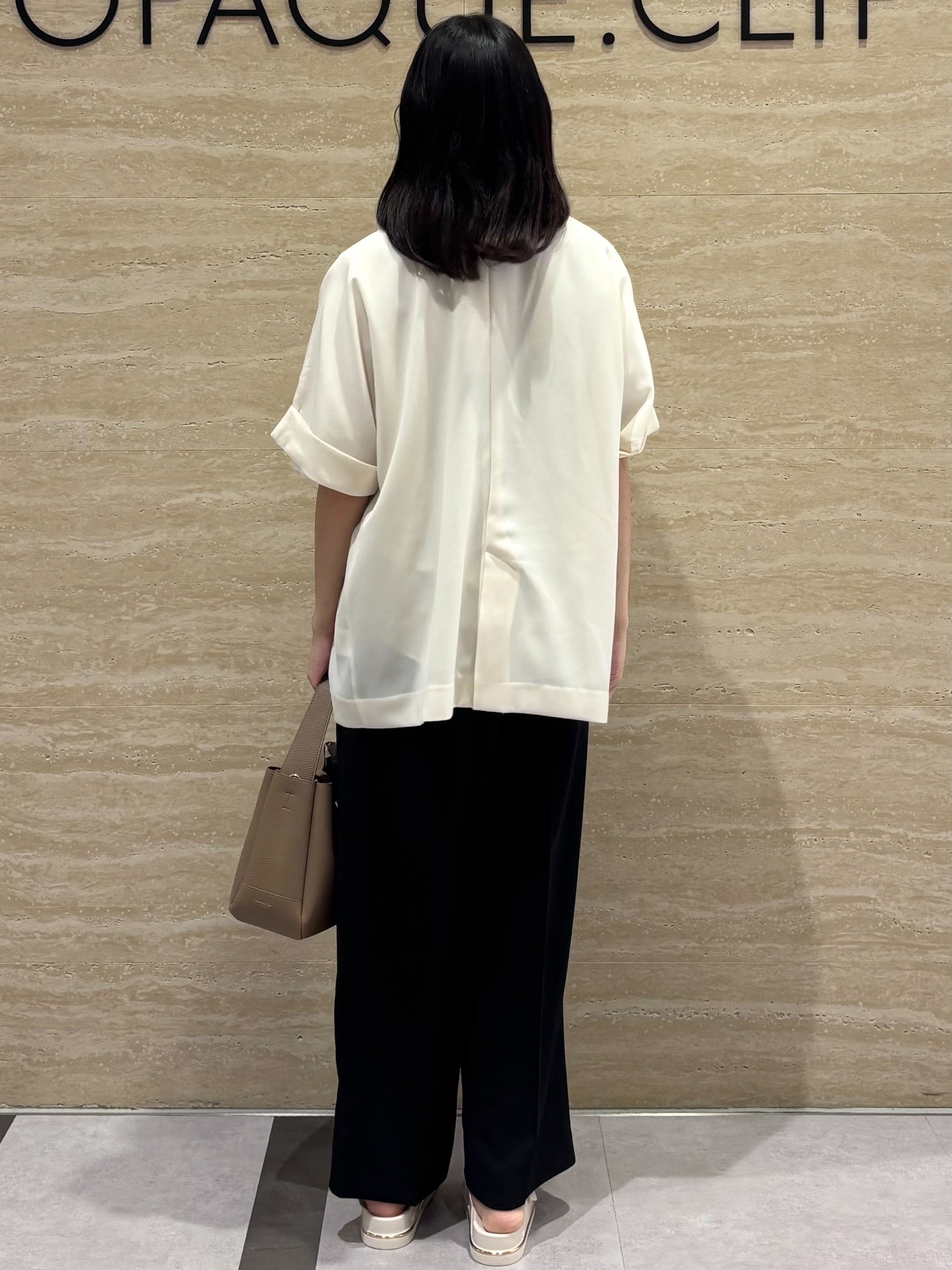 Ririkaさんの「OPAQUE.CLIP｜【接触冷感／吸水速乾／防シワ】リネンライクテーラードジャケット《洗濯機OK》」を使ったコーディネート