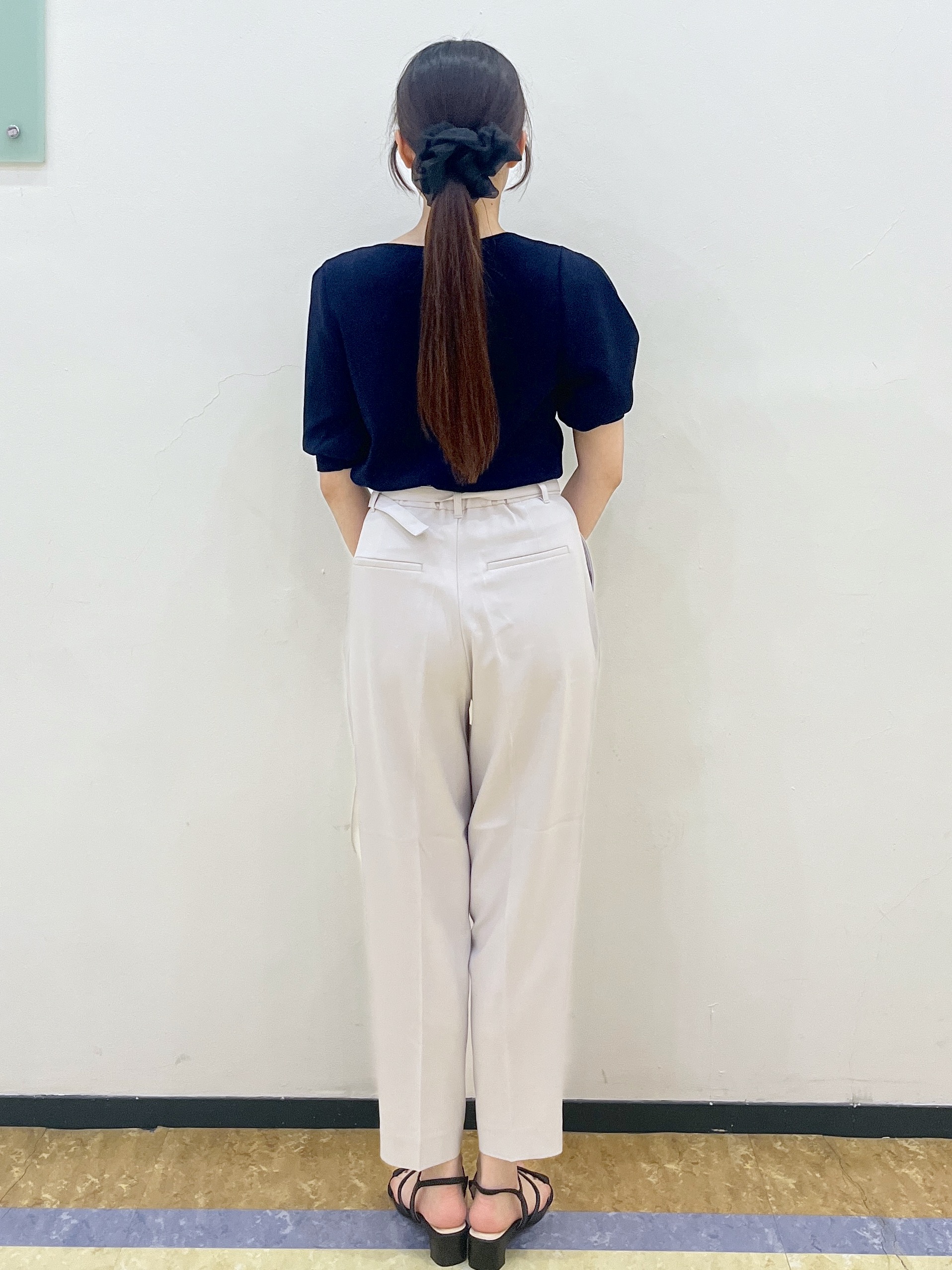 Rさんの「index｜【接触冷感／UVケア】クールタッチラップスリーブニット《洗濯機OK／XS～3L／9col》」を使ったコーディネート