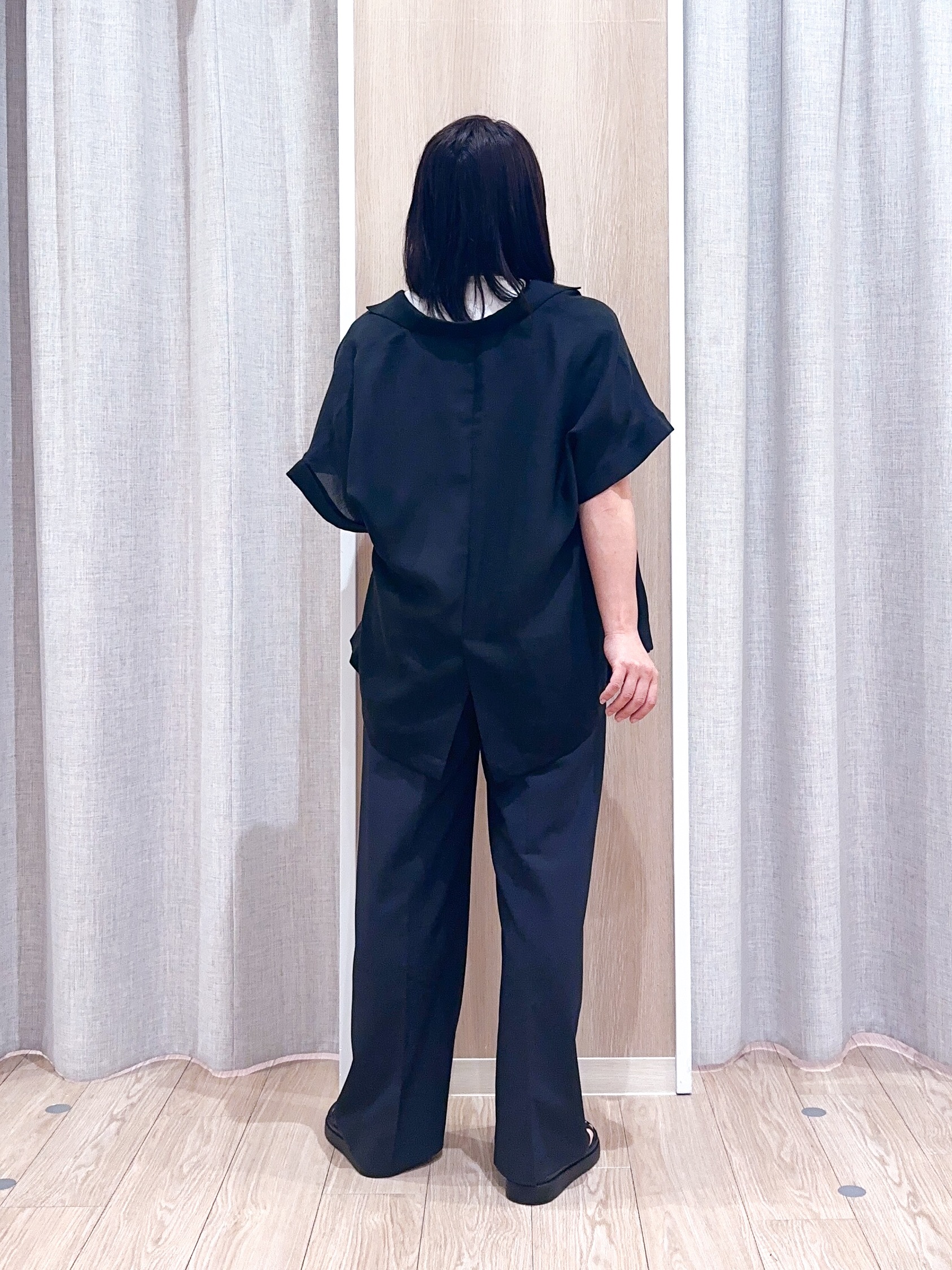 naoさんの「grove｜【洗濯機OK/SETUP可】シワになりにくいハーフスリーブジャケット」を使ったコーディネート