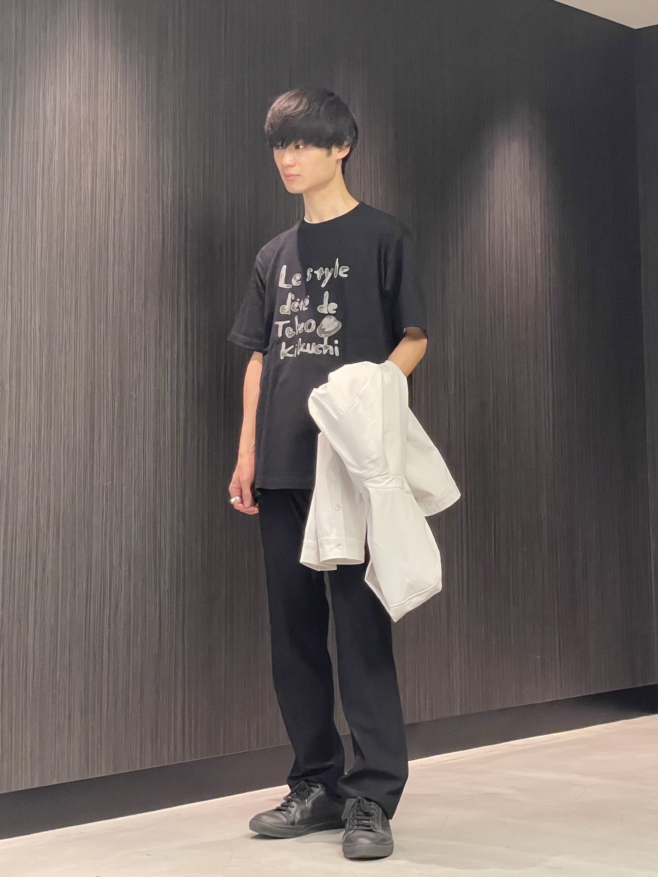Okdさんの「TAKEO KIKUCHI｜【撥水・洗える・シワになりにくい】 リランチェ（R） フードブルゾン」を使ったコーディネート