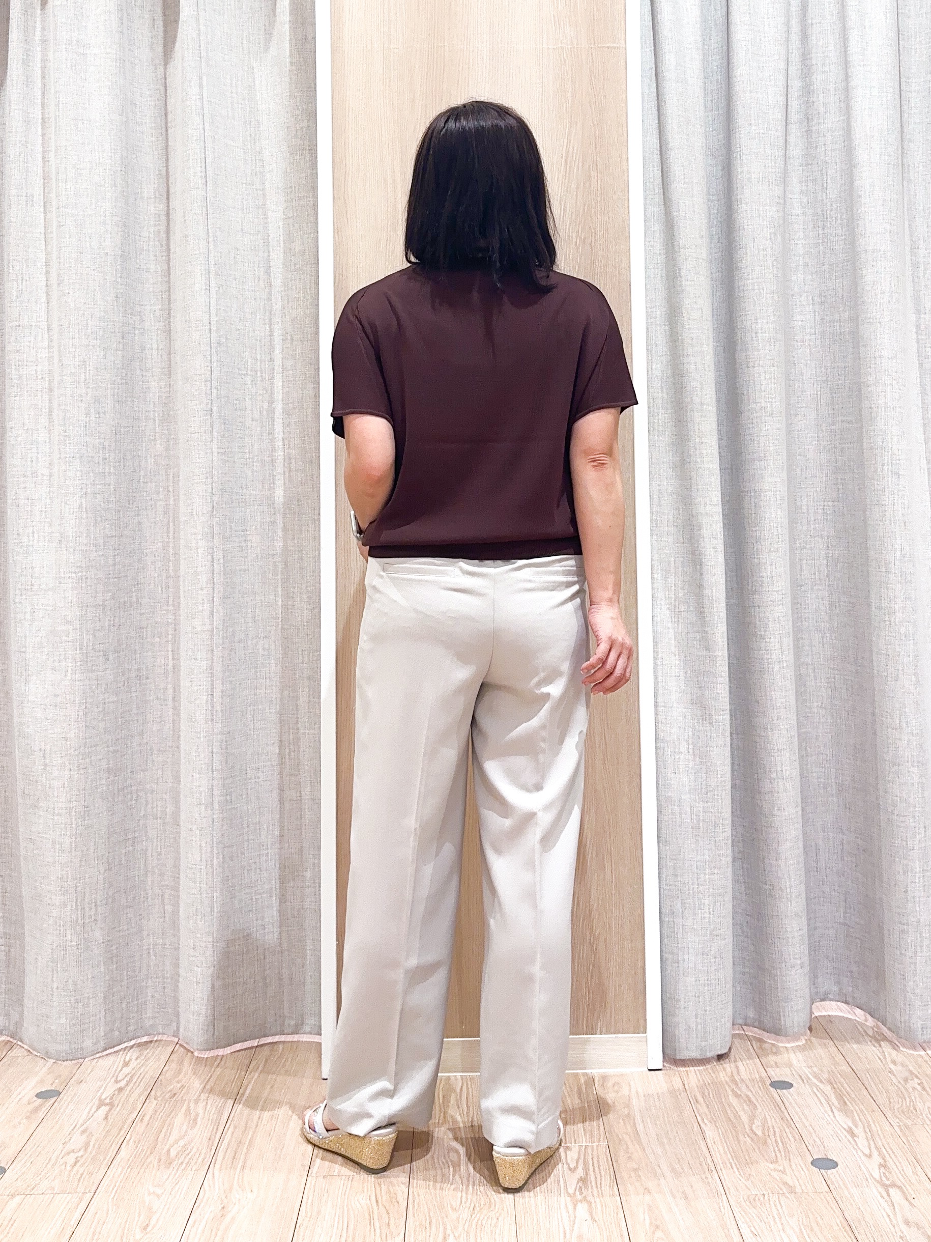naoさんの「grove｜【シリーズ累計36万枚！名品ニット】やわらかドライタッチ ドルマンニット」を使ったコーディネート