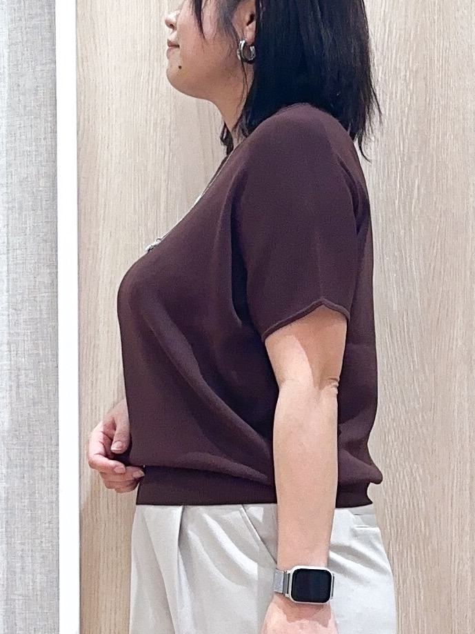 naoさんの「grove｜【シリーズ累計36万枚！名品ニット】やわらかドライタッチ ドルマンニット」を使ったコーディネート