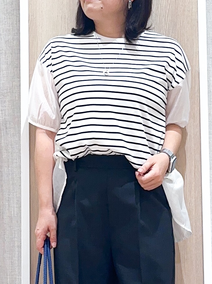 naoさんの「grove｜【UVカット】体型カバー叶う、バックプリーツTシャツ」を使ったコーディネート