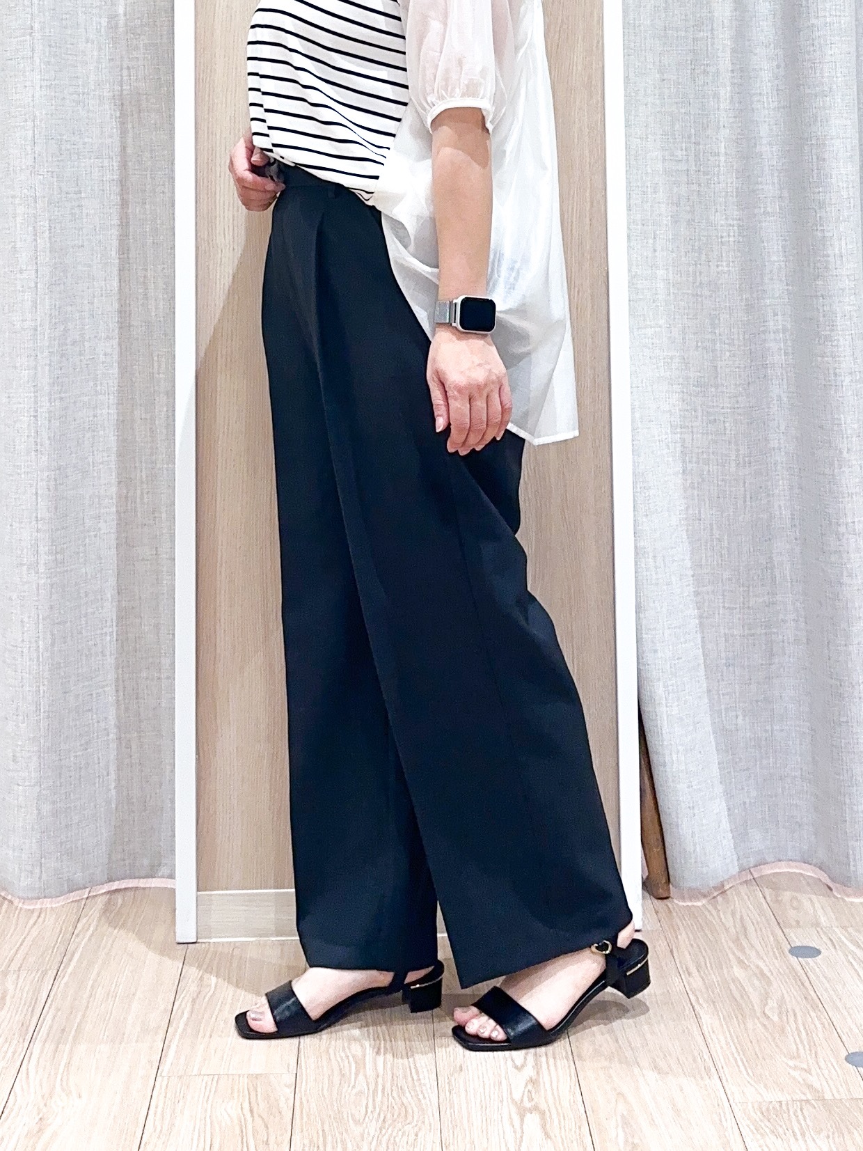 naoさんの「grove｜【UVカット】体型カバー叶う、バックプリーツTシャツ」を使ったコーディネート