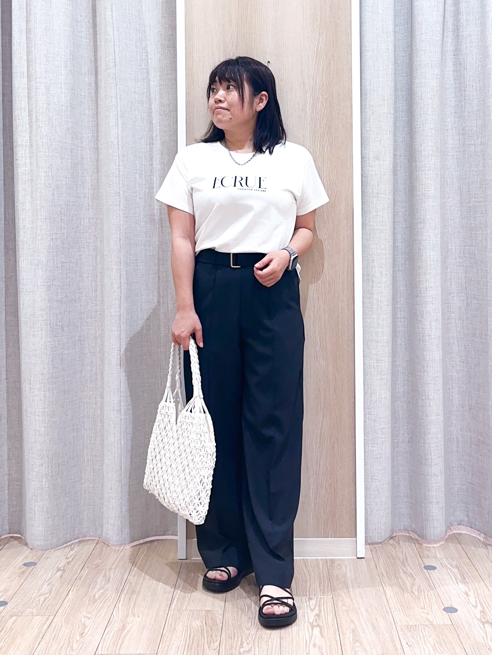 naoさんの「grove｜【洗濯機OK/ひんやり】軽く羽織れるハーフスリーブジャケット」を使ったコーディネート