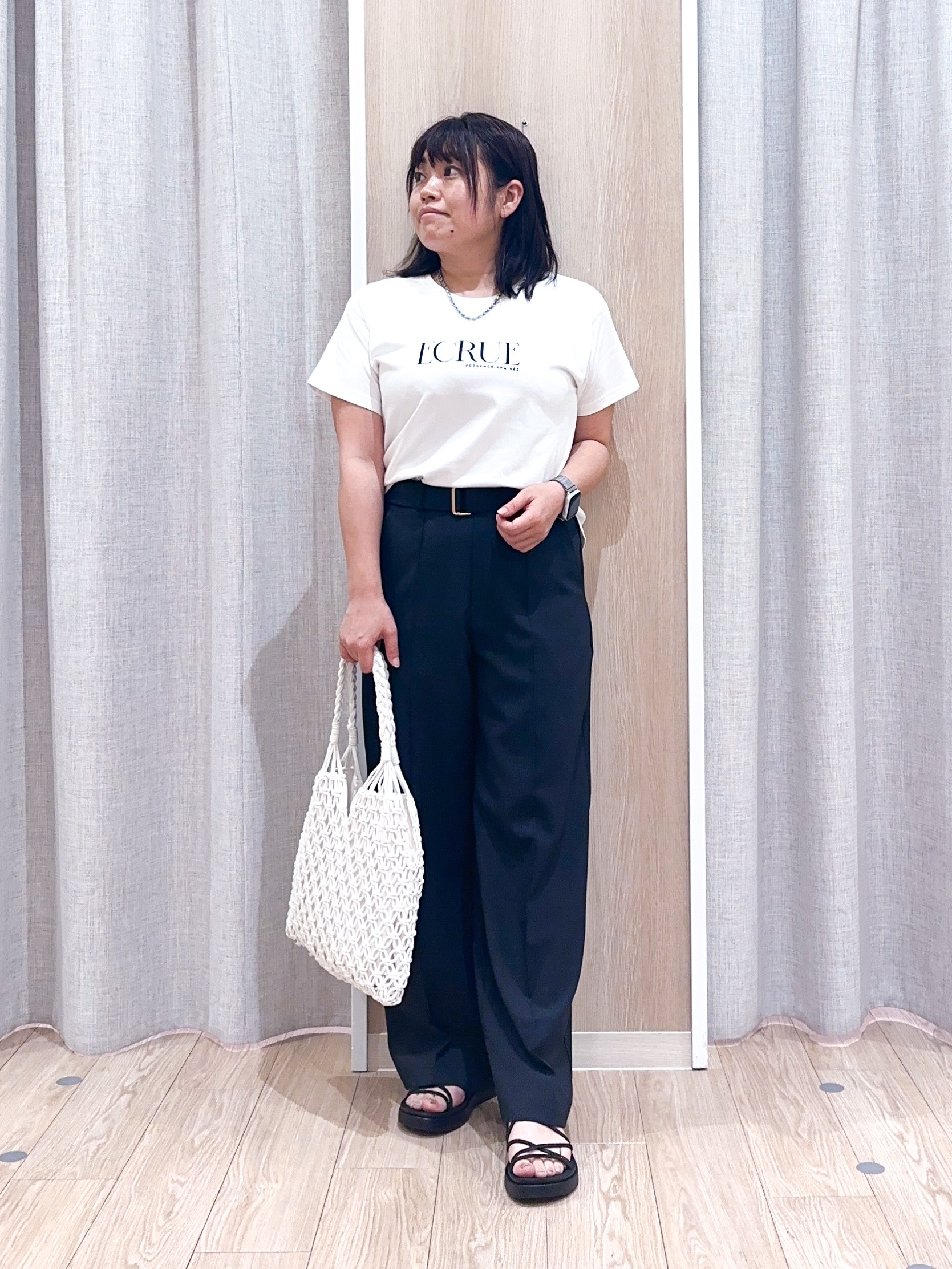 naoさんの「grove｜高評価！【洗える/名品】大人の透け感、シアーカーディガン」を使ったコーディネート