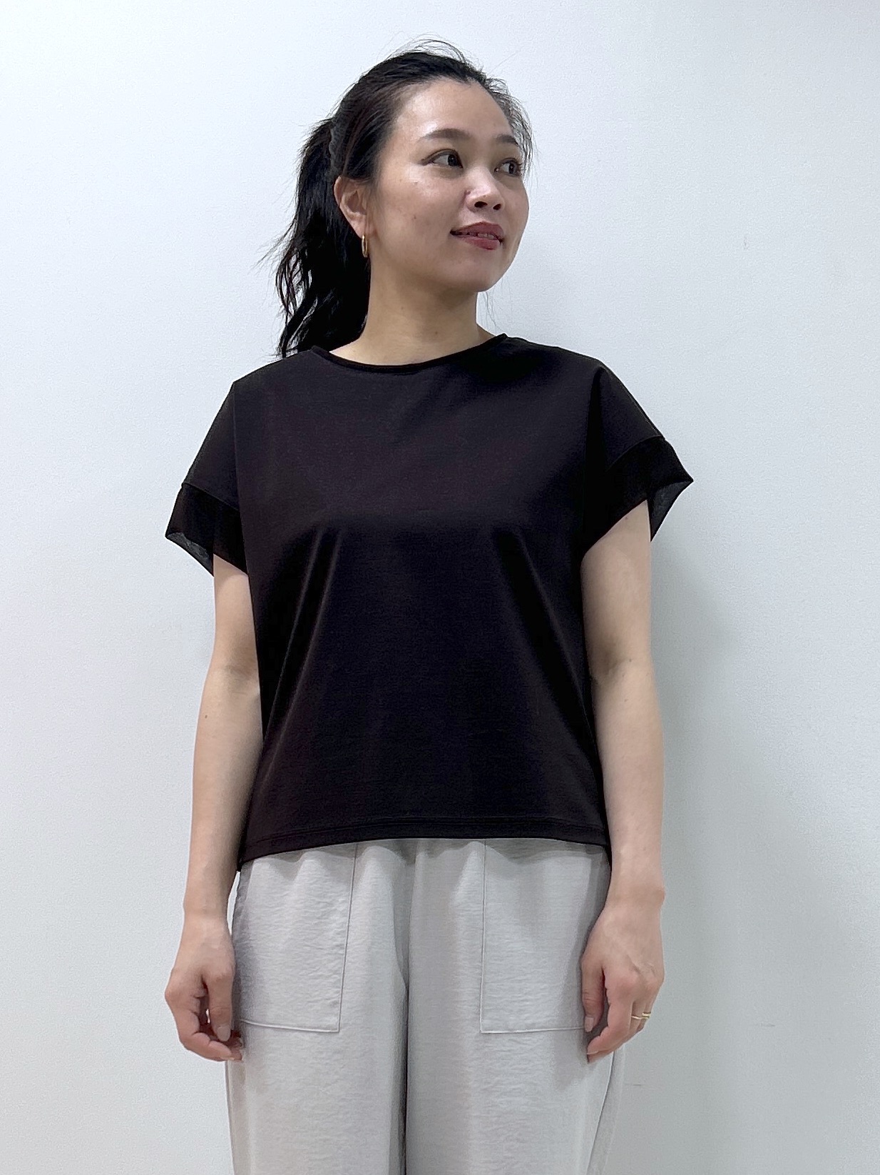 Kaiさんの「Dessin｜【UVカット/接触冷感】美光沢カットソー」を使ったコーディネート