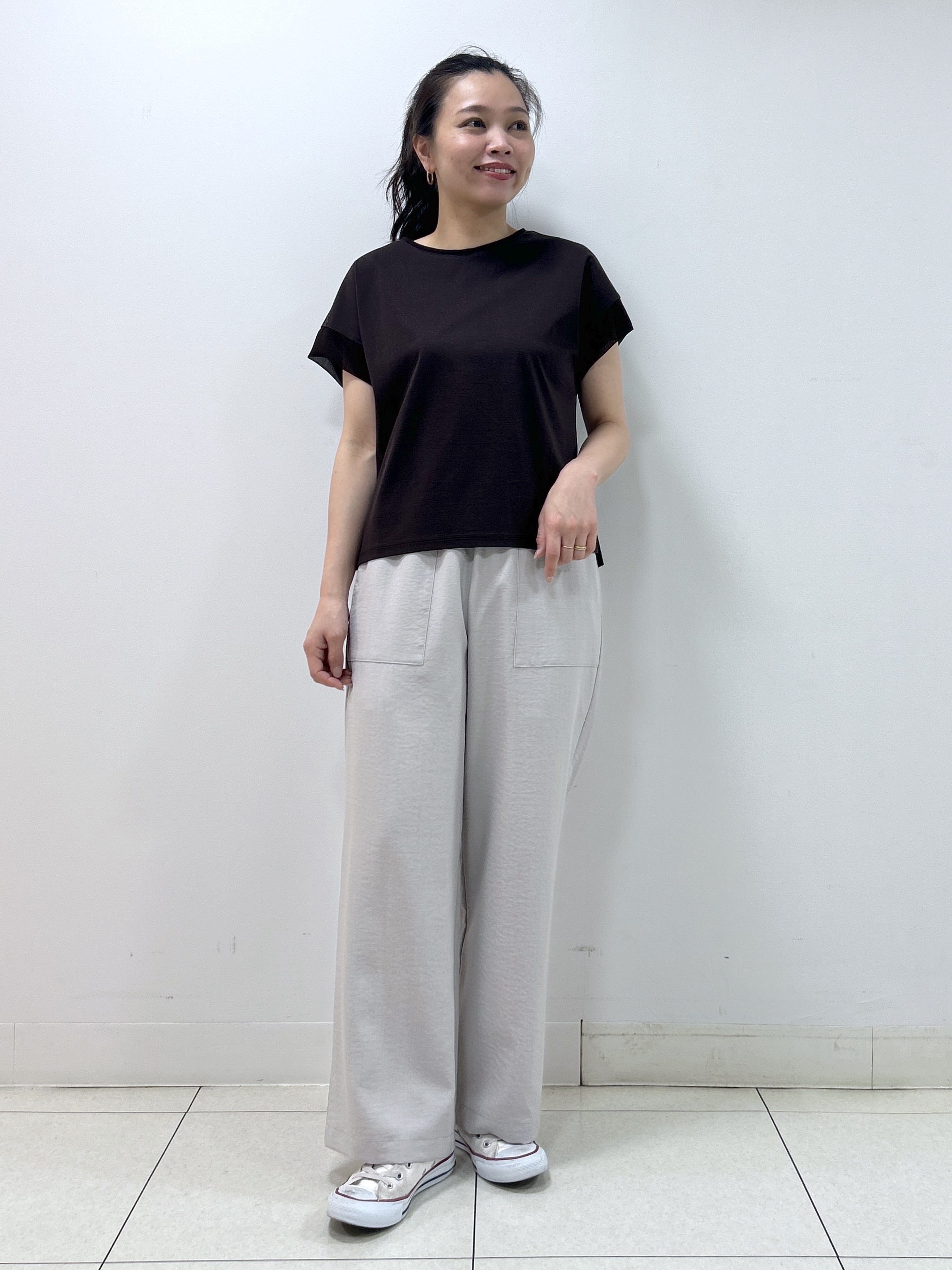 Kaiさんの「Dessin｜【UVカット/接触冷感】美光沢カットソー」を使ったコーディネート