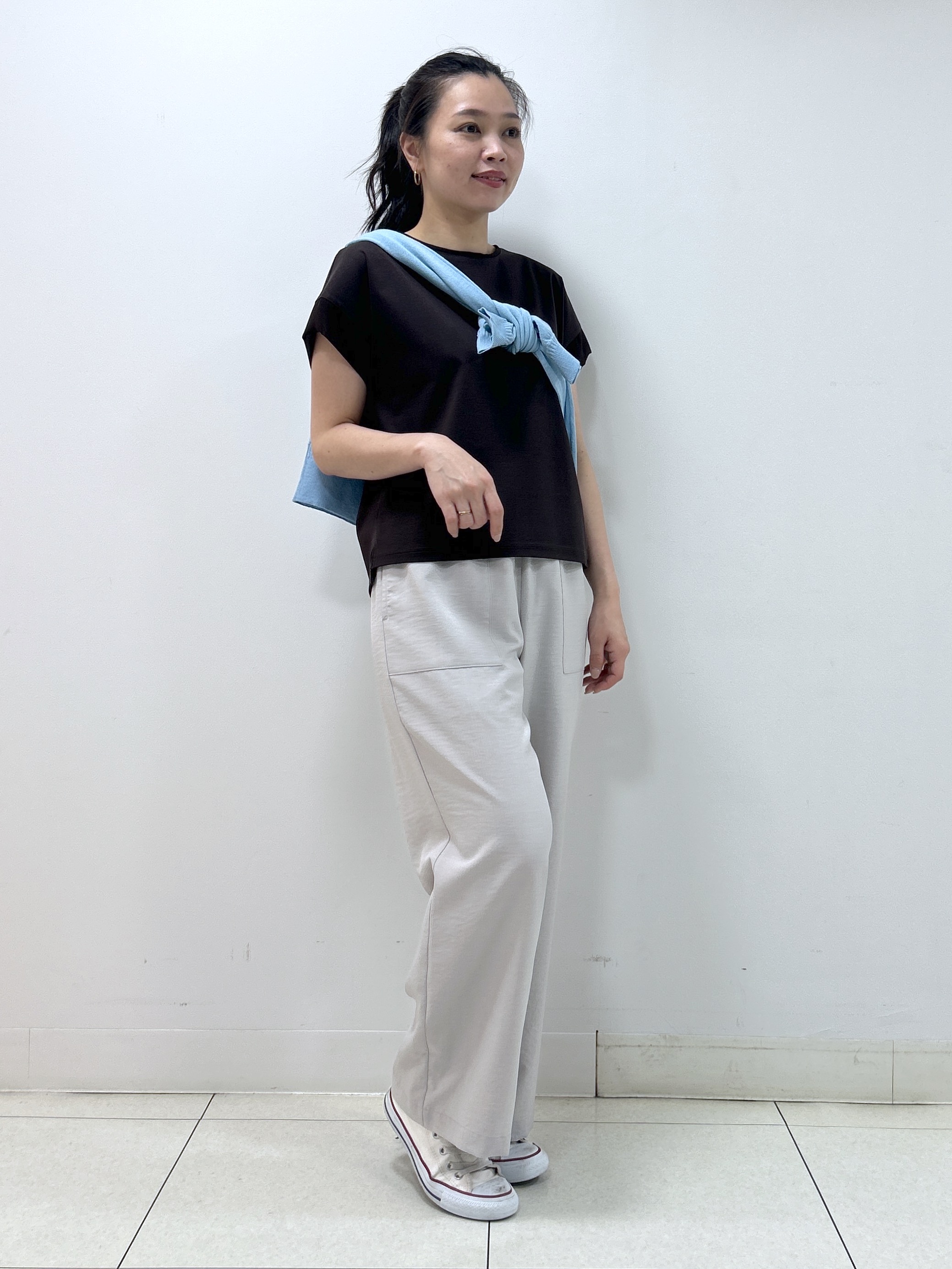 Kaiさんの「Dessin｜【UVカット/接触冷感】美光沢カットソー」を使ったコーディネート