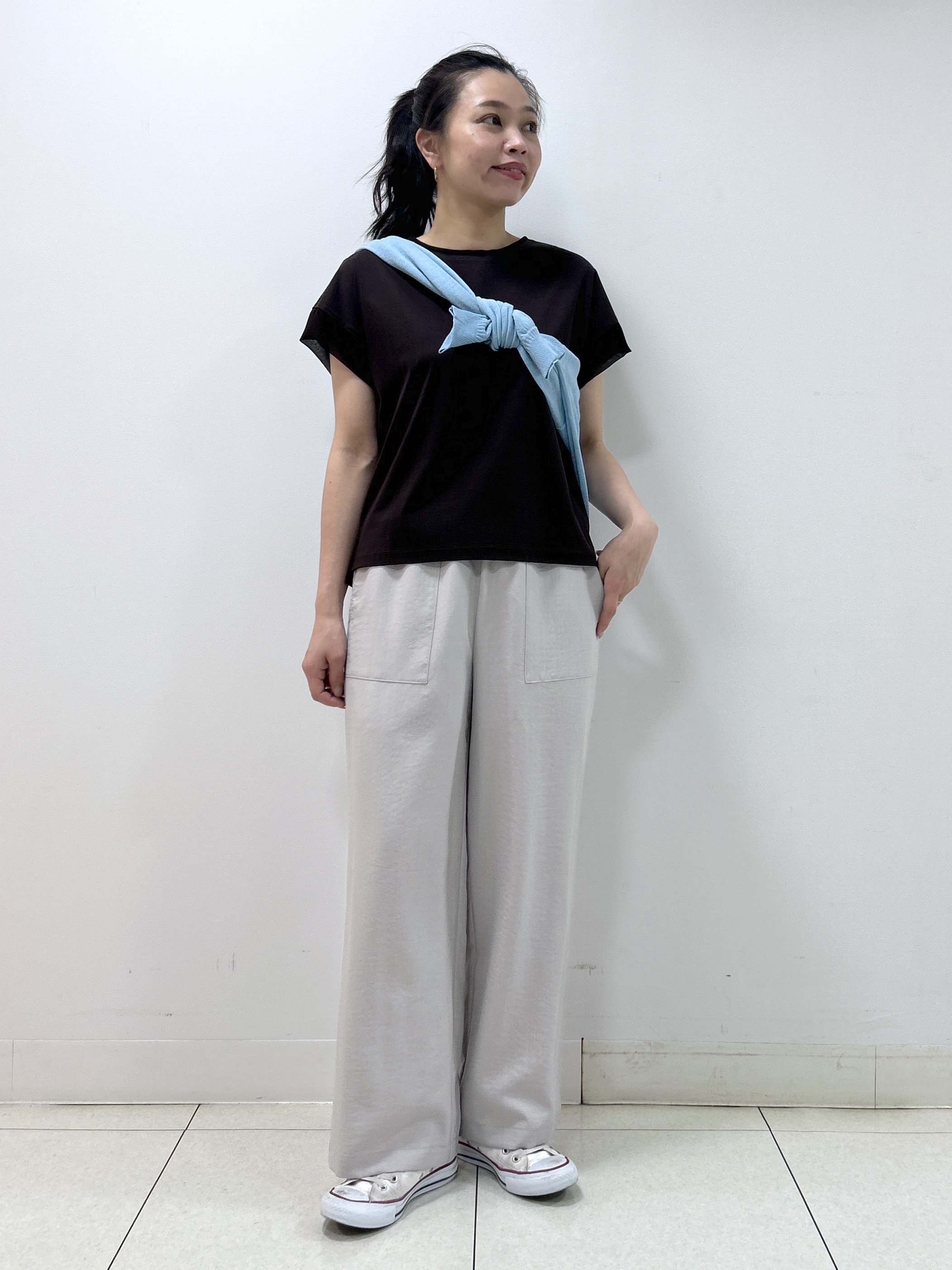 Kaiさんの「Dessin｜【UVカット/接触冷感】美光沢カットソー」を使ったコーディネート
