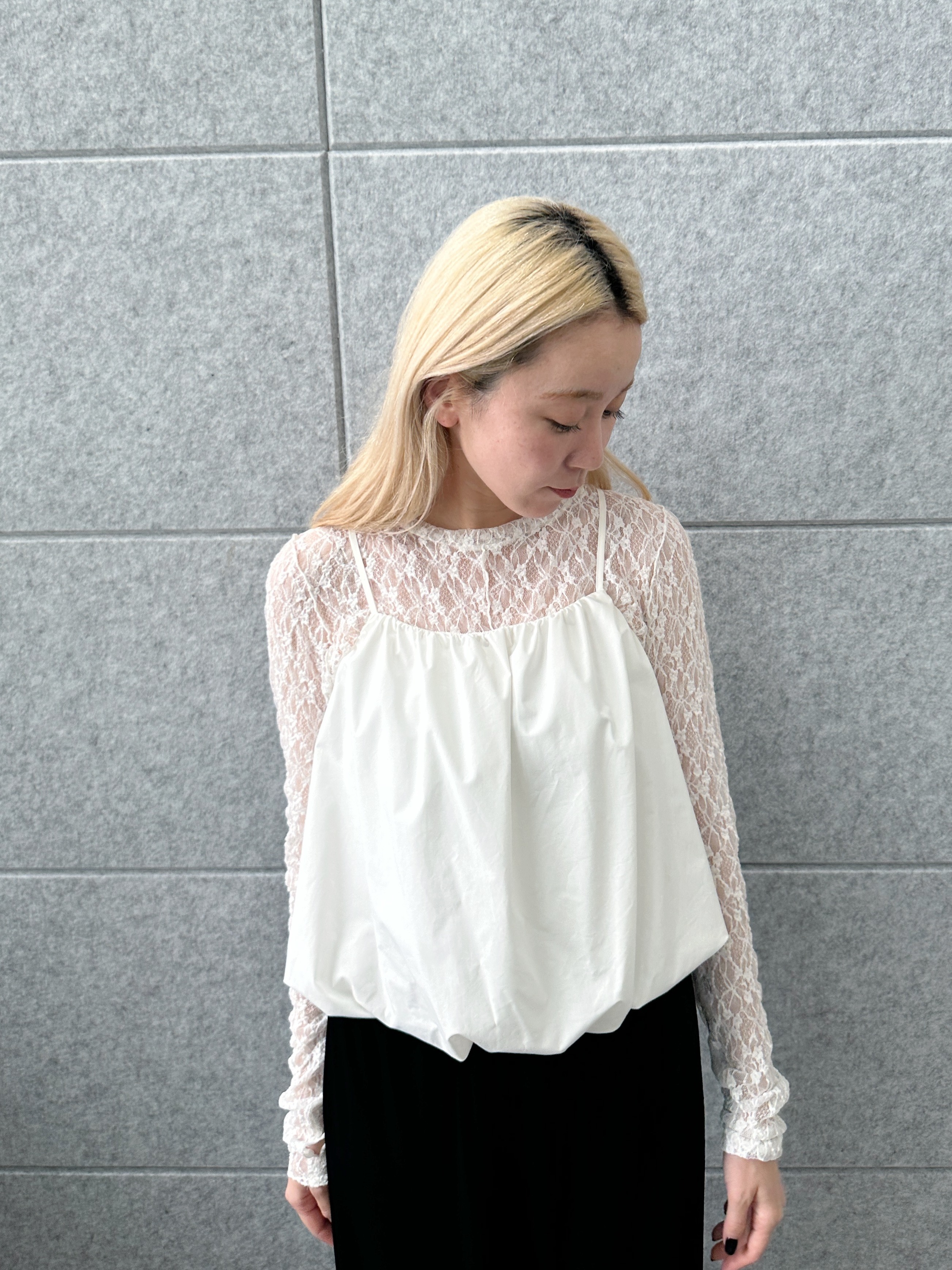 Buyer sakkoさんの「CODE A｜【ReRe】stretch lace tops」を使ったコーディネート
