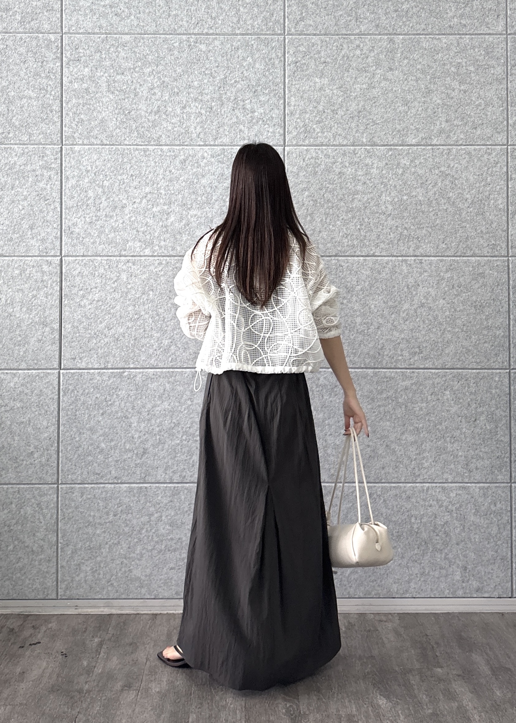 Renoさんの「INDIVI｜アートメッシュブルゾン」を使ったコーディネート