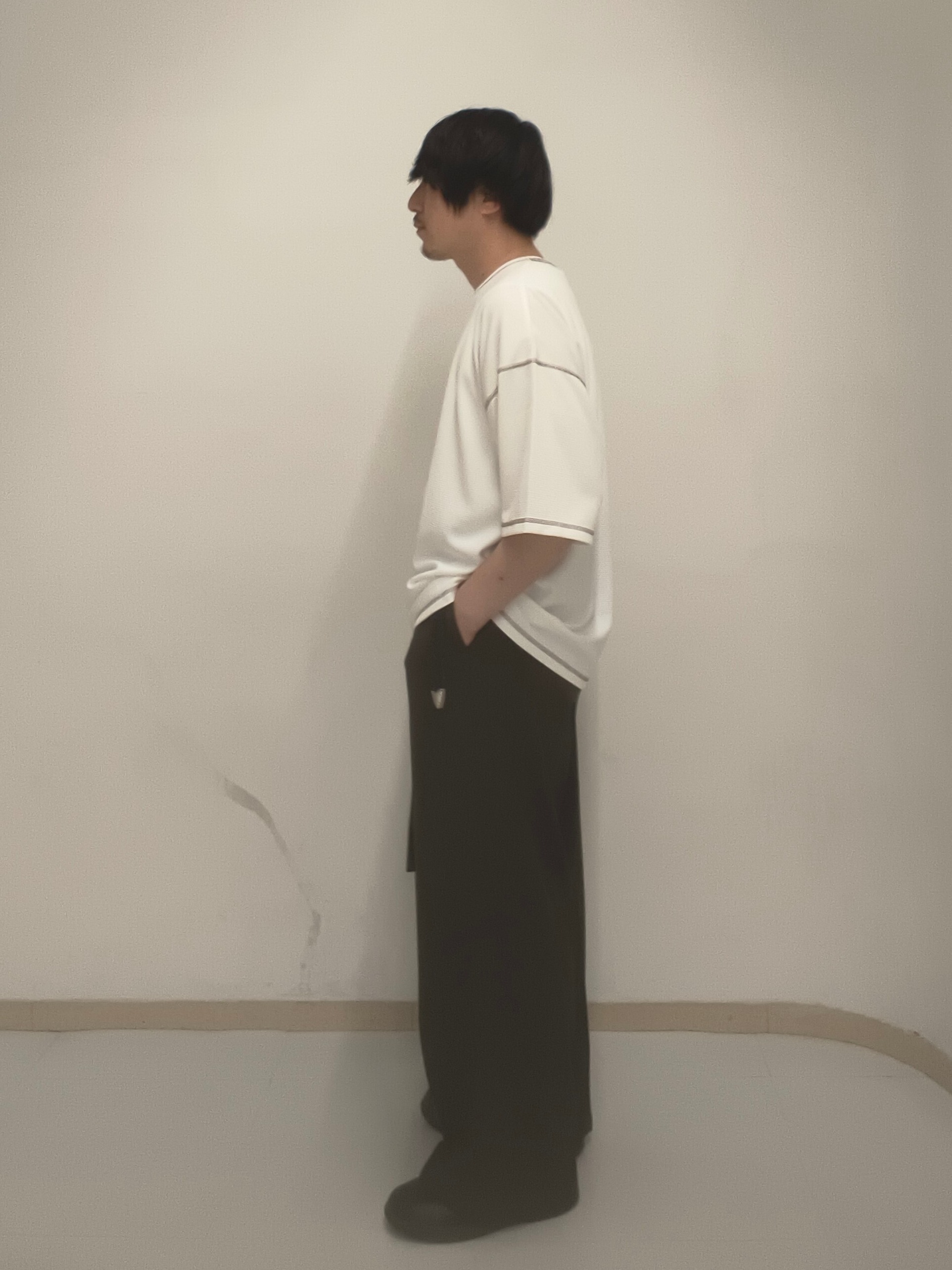 サクライさんの「tk.TAKEO KIKUCHI｜【気化熱冷却／涼しい】ワッフルカットソー」を使ったコーディネート