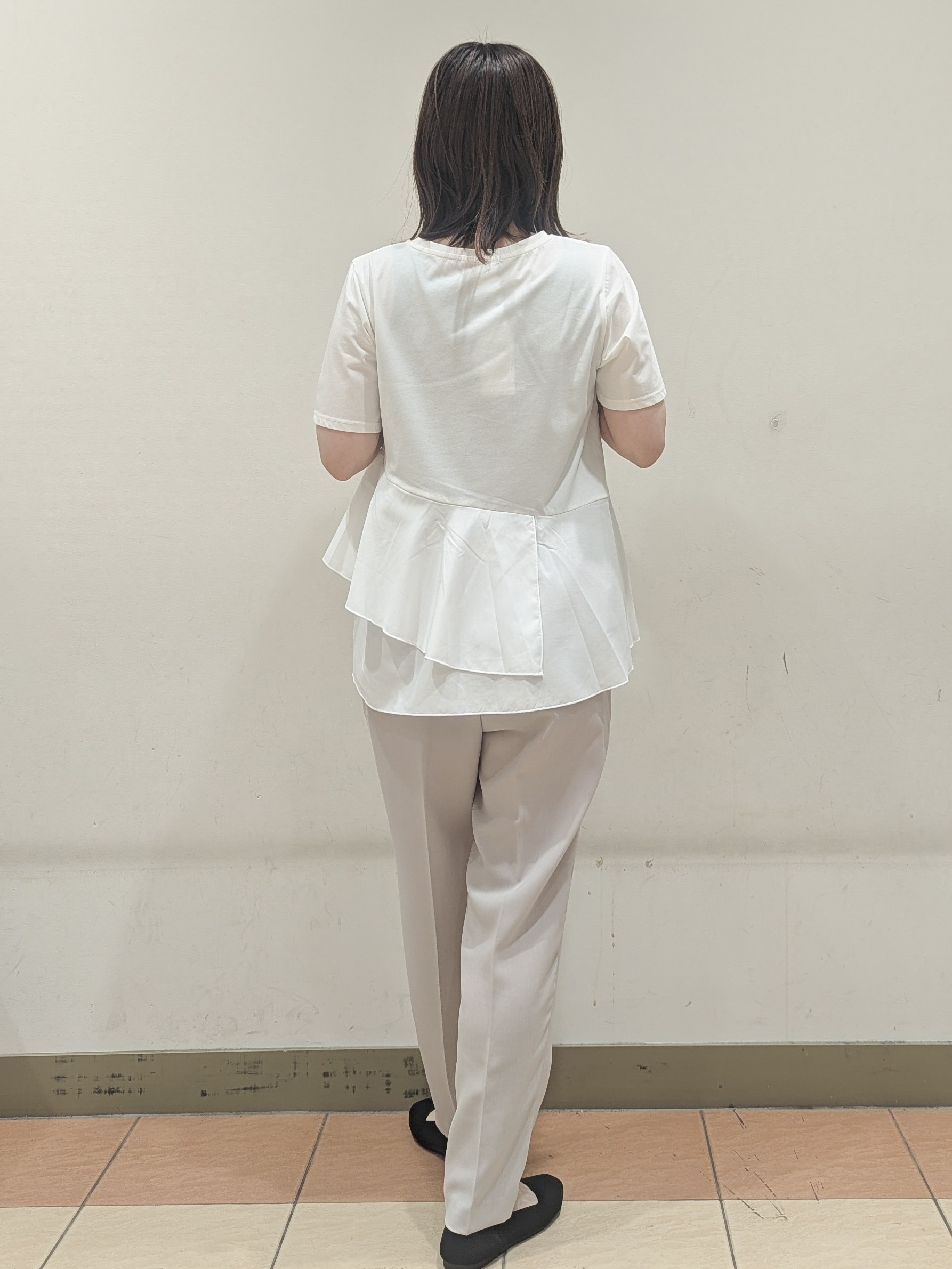 Miさんの「OPAQUE.CLIP｜【接触冷感／吸水速乾／防シワ】リネンライクテーラードジャケット《洗濯機OK》」を使ったコーディネート