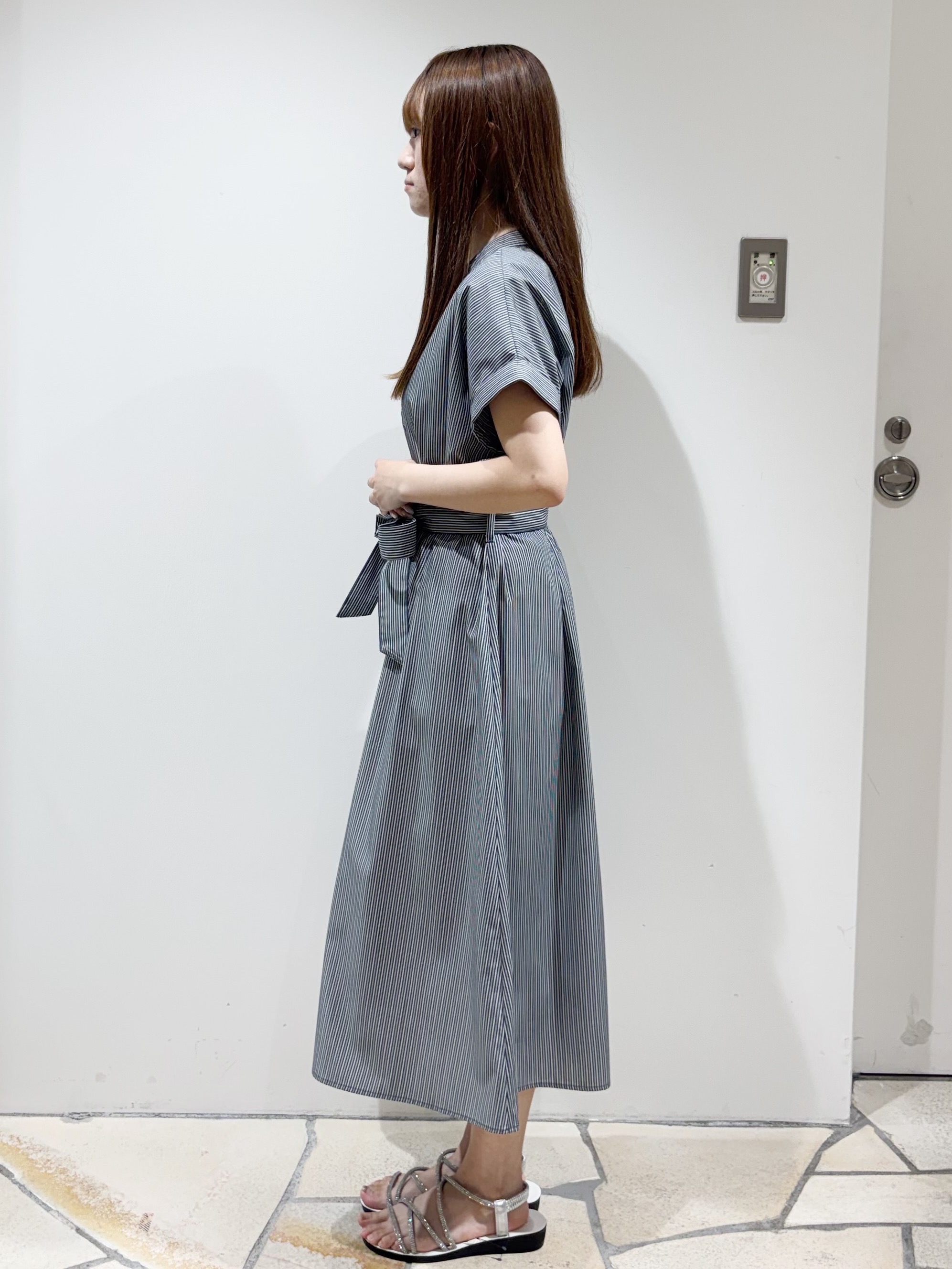 みあたんさんの「index｜【接触冷感／UV】ストライプタックシャツワンピース《洗濯機OK》」を使ったコーディネート
