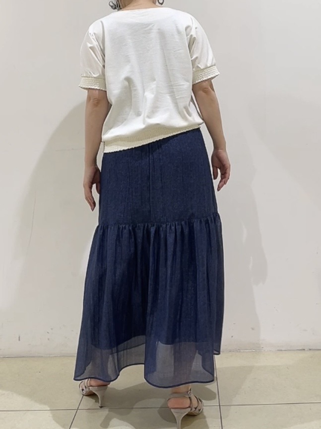watanabeさんの「UNTITLED｜【接触冷感/汗染み防止/吸水速乾/UVカット】シャーリングプルオーバー」を使ったコーディネート