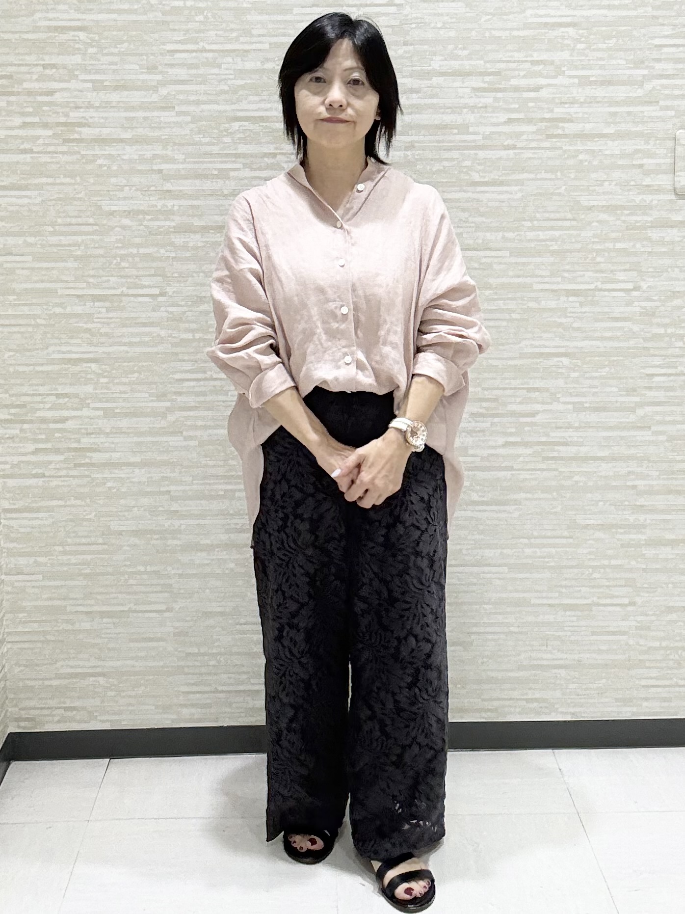 KITAさんの「UNTITLED｜【麻100】リネンドルマンシャツ」を使ったコーディネート