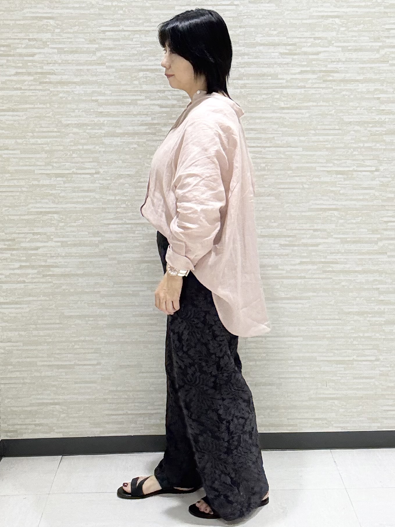 KITAさんの「UNTITLED｜【麻100】リネンドルマンシャツ」を使ったコーディネート