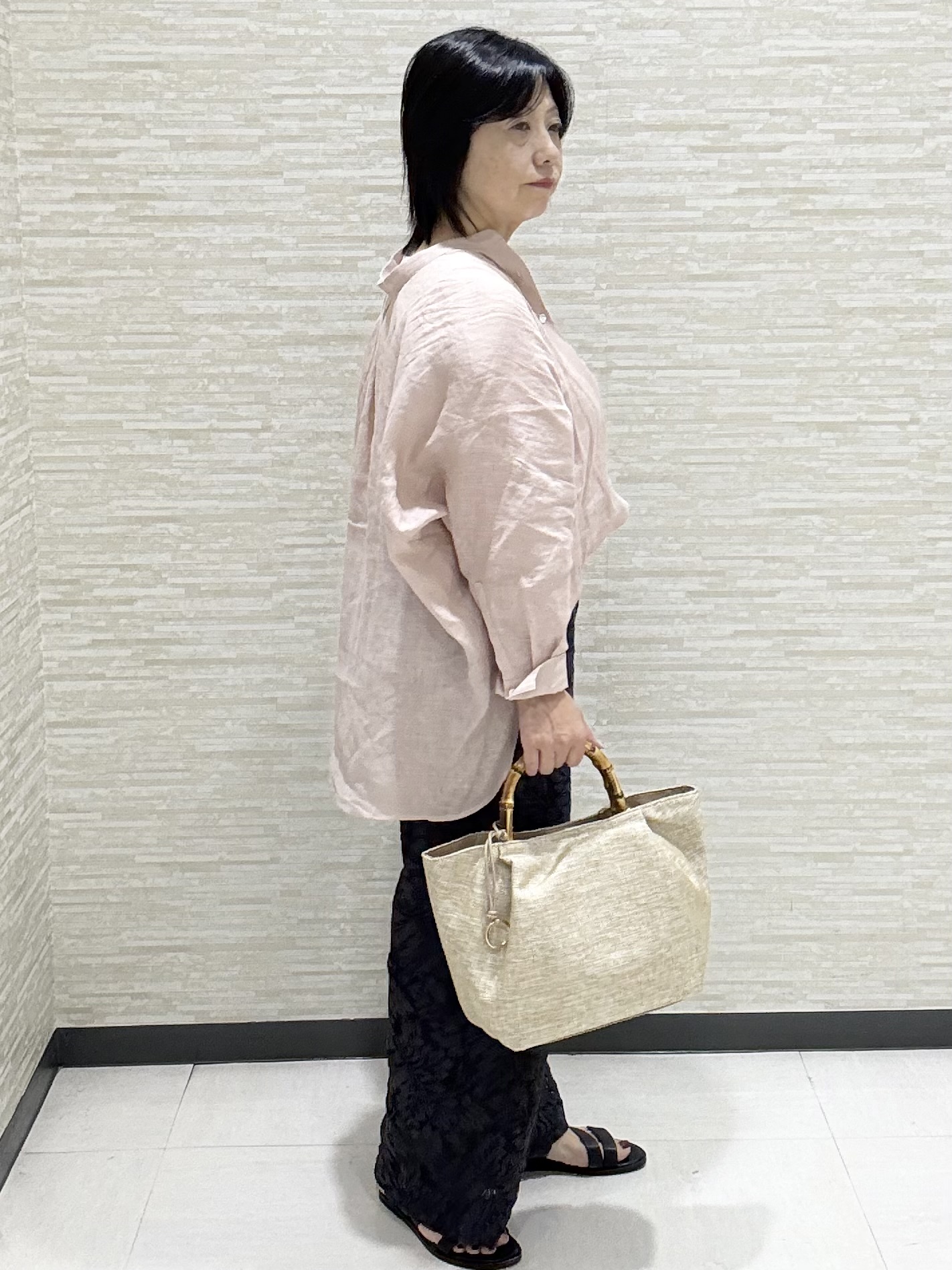 KITAさんの「UNTITLED｜【麻100】リネンドルマンシャツ」を使ったコーディネート