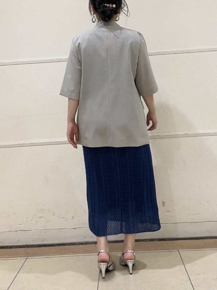 watanabeさんの「UNTITLED｜【シワになりにくい/セットアップ可/接触冷感】ハーフスリーブジャケット」を使ったコーディネート
