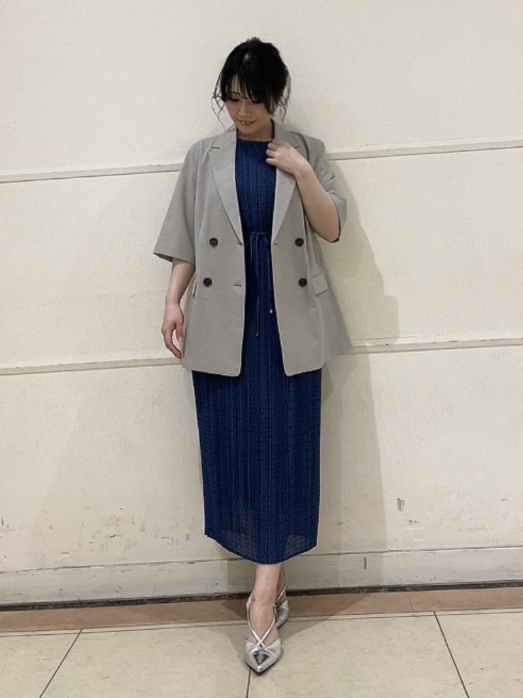 watanabeさんの「UNTITLED｜【シワになりにくい/セットアップ可/接触冷感】ハーフスリーブジャケット」を使ったコーディネート