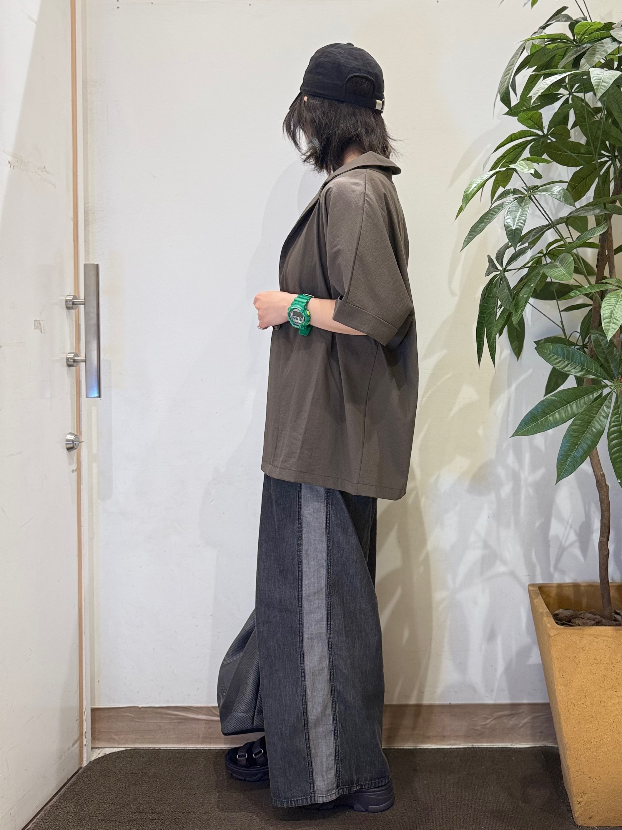 misakiさんの「SHOO･LA･RUE｜【高レビュー/洗濯機可/セットアップ可】軽凛(かろりん) 半袖ジャケット」を使ったコーディネート