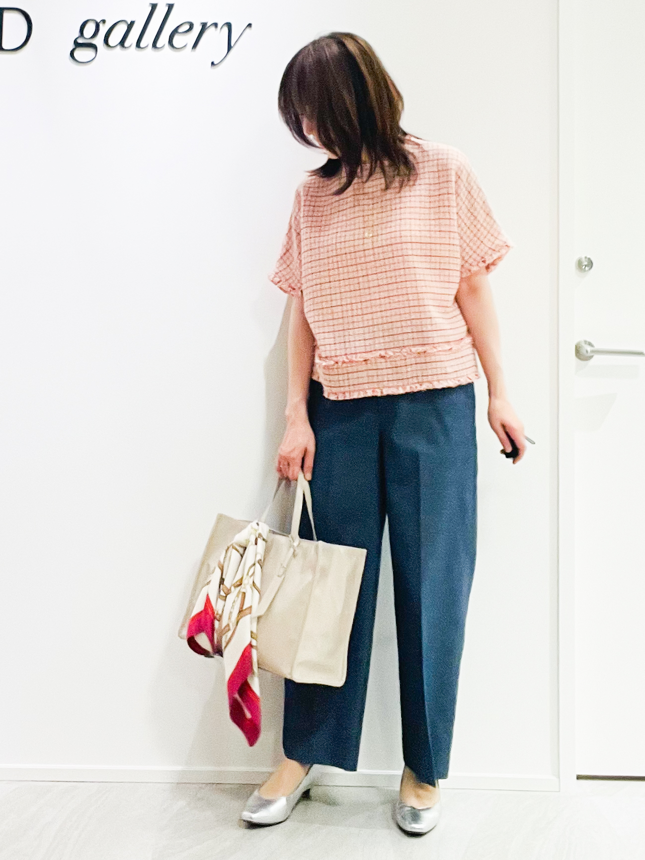 めいさんの「UNTITLED｜◆ファンシーツイードブラウス」を使ったコーディネート