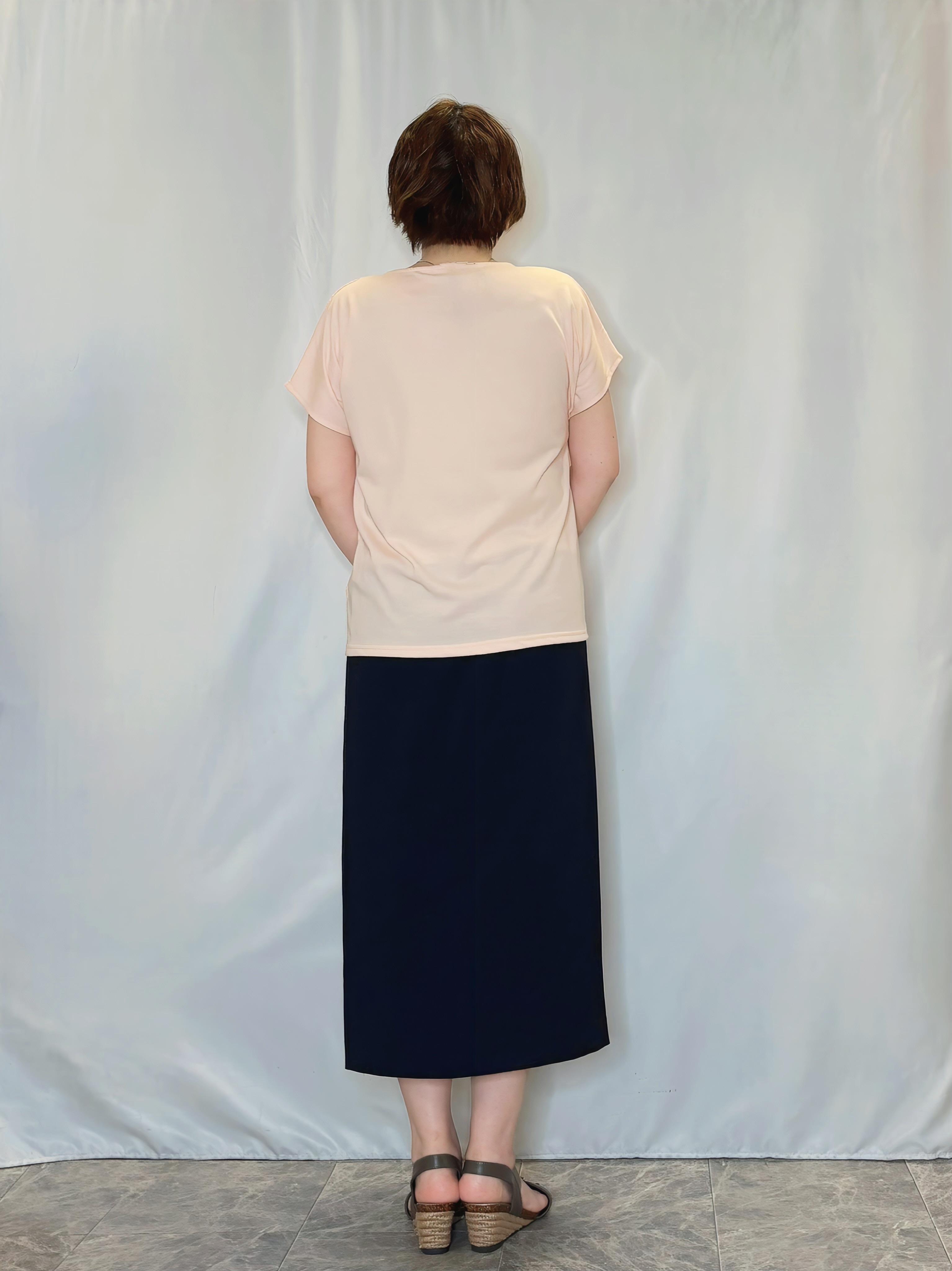 たみさんの「SHOO･LA･RUE｜【UV/S-LL/洗濯機可】レース切替で華やかに 大人の選ぶ上品Tシャツ」を使ったコーディネート