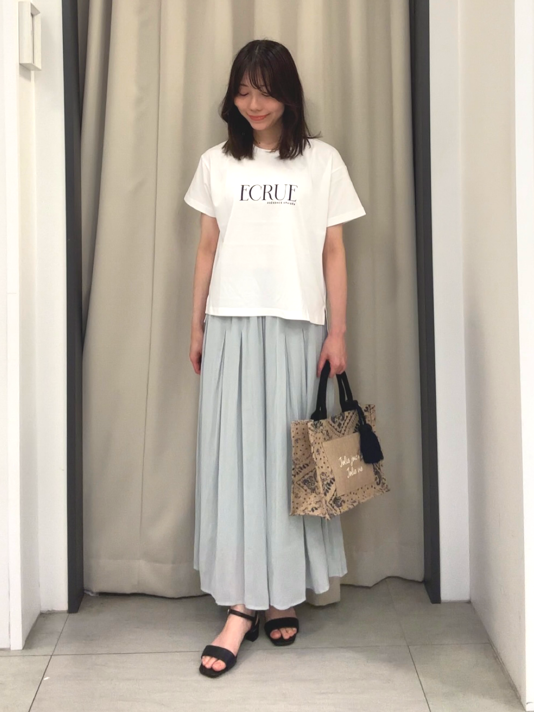 Nao さんの「grove｜【遮熱／吸水速乾／UVカット】ベーシックロゴTシャツ」を使ったコーディネート