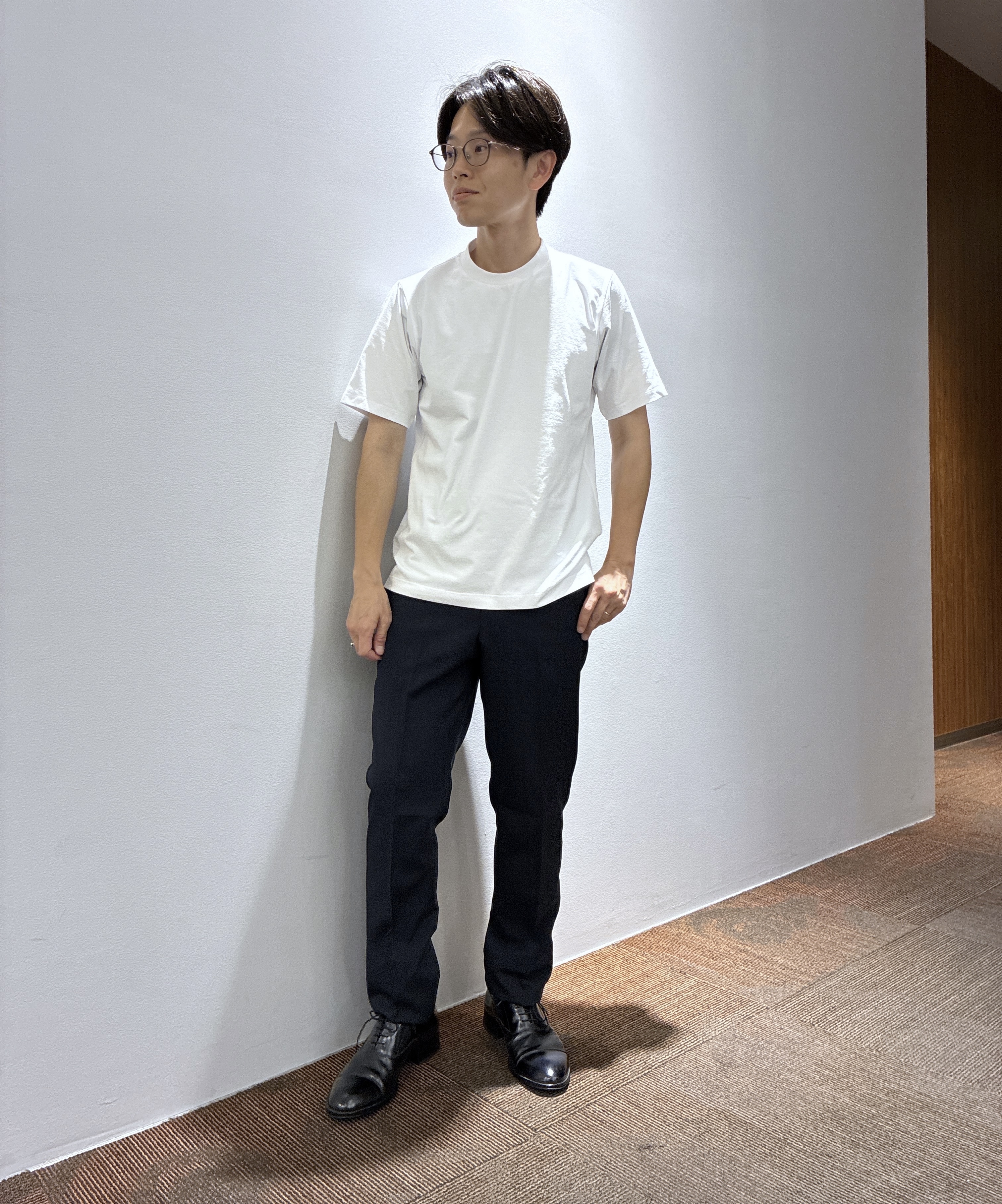 わいずみさんの「TAKEO KIKUCHI｜【抗菌防臭】COOL DOTS（R）ドビープリント ジャケット」を使ったコーディネート