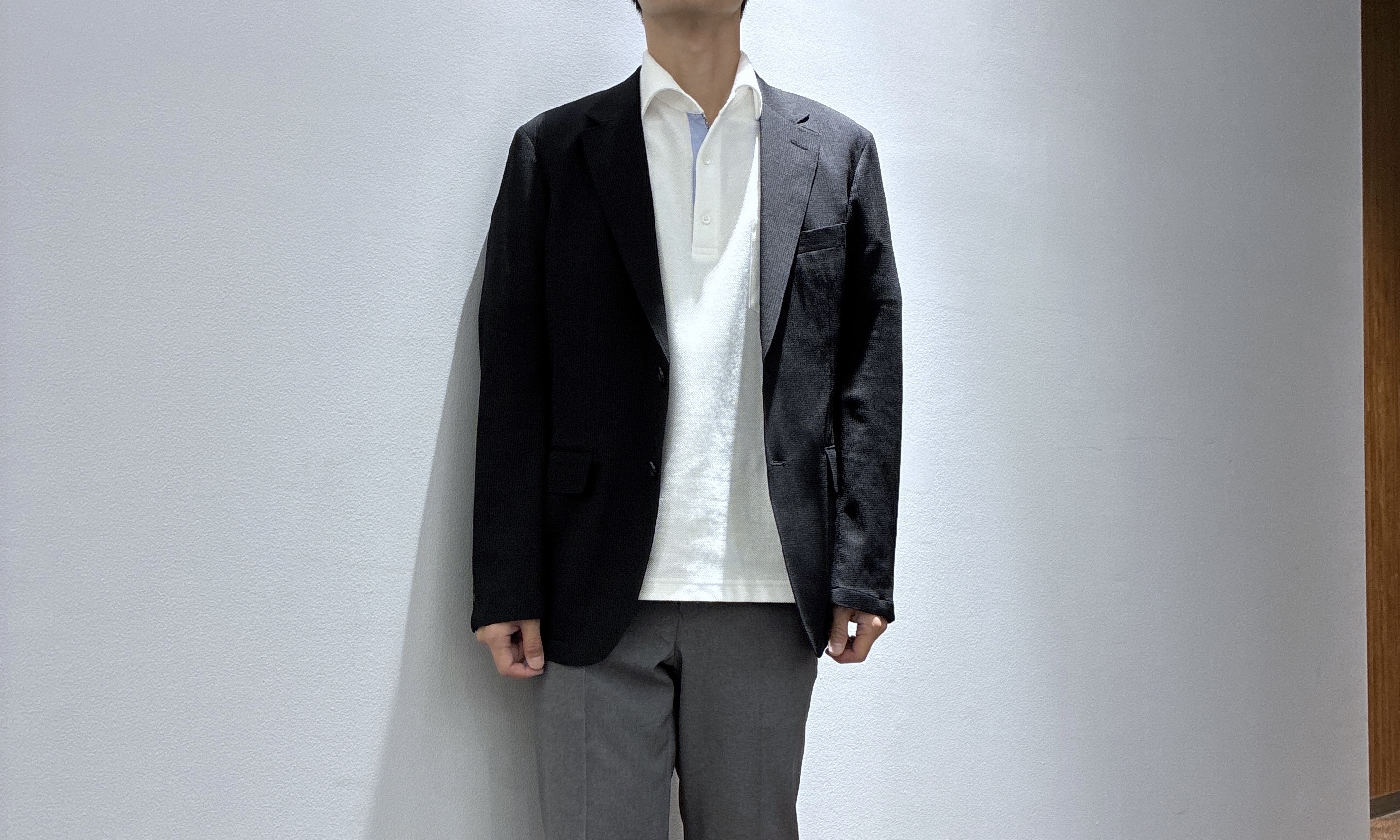 わいずみさんの「TAKEO KIKUCHI｜【Begin5月号掲載/通気性】トリコットサッカー ジャケット」を使ったコーディネート