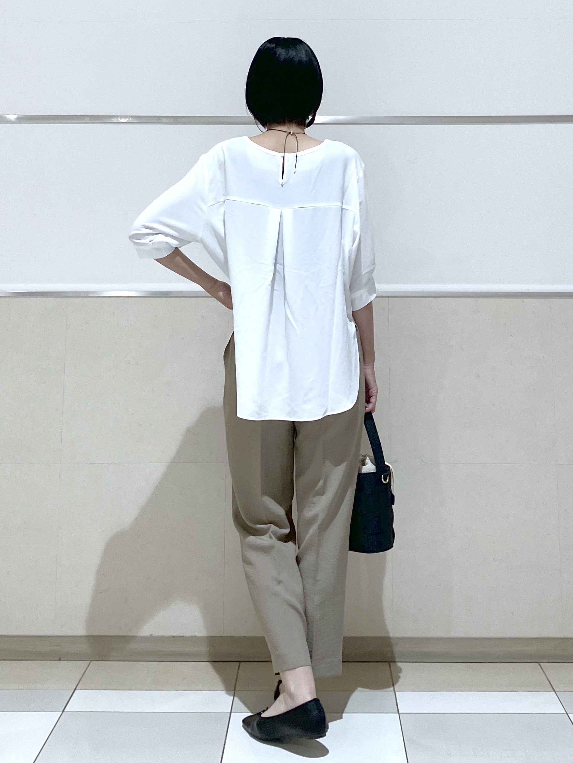 eriko さんの「Dessin｜ライトジョーゼットハーフスリーブブラウス」を使ったコーディネート