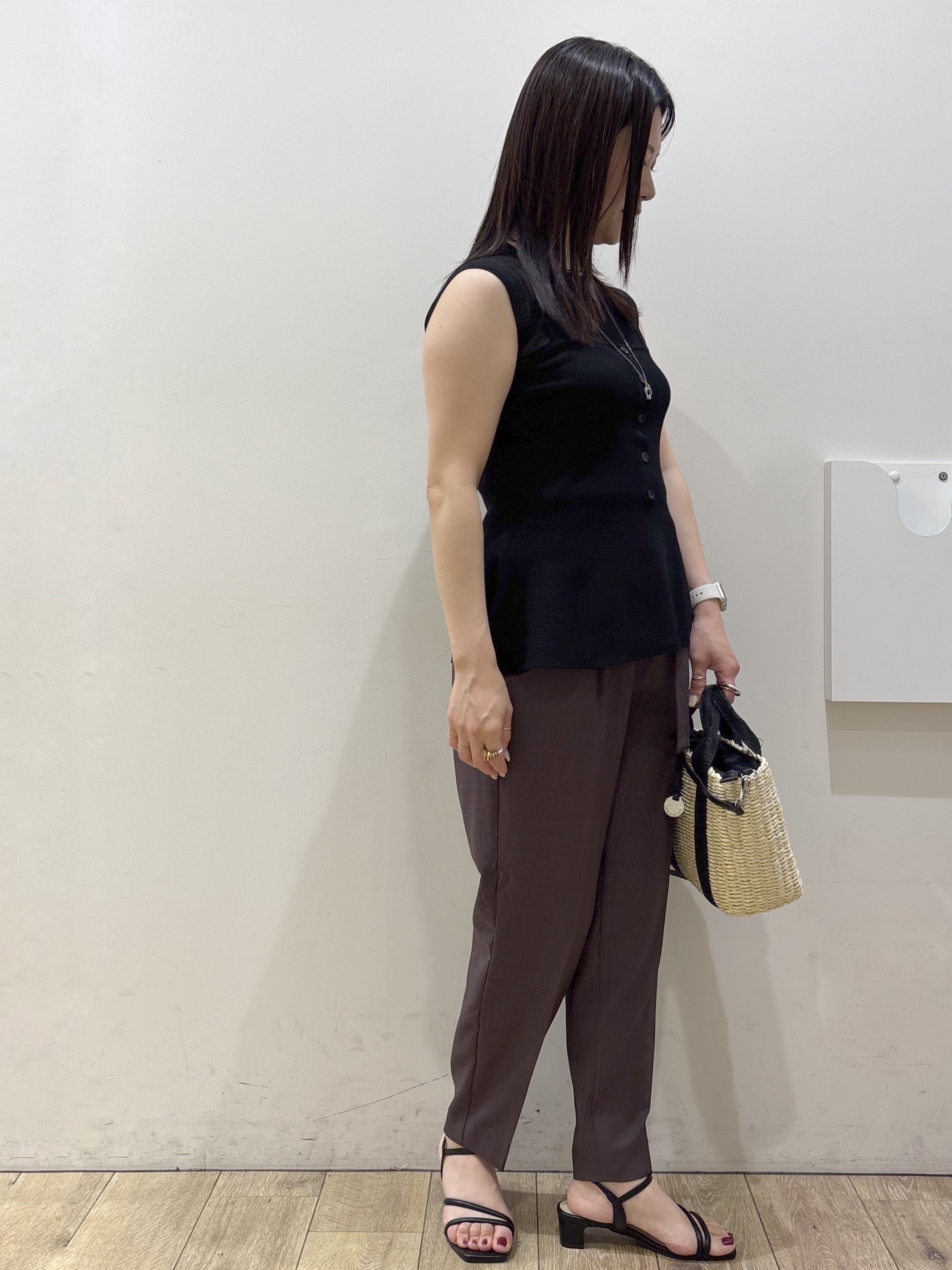 mameさんの「index｜シアーペプラムキャミSET【洗濯機OK】」を使ったコーディネート