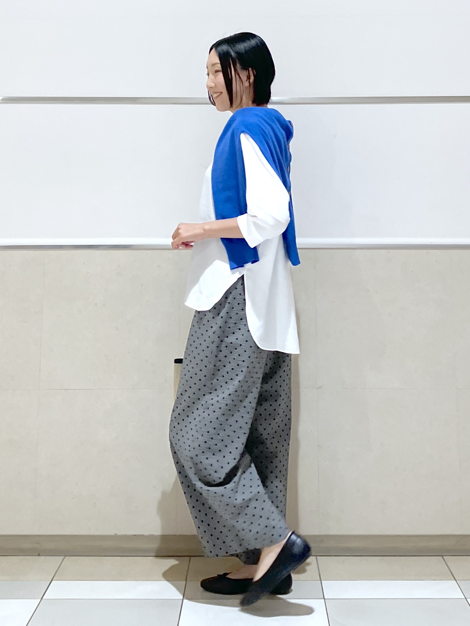 eriko さんの「Dessin｜ライトジョーゼットハーフスリーブブラウス」を使ったコーディネート