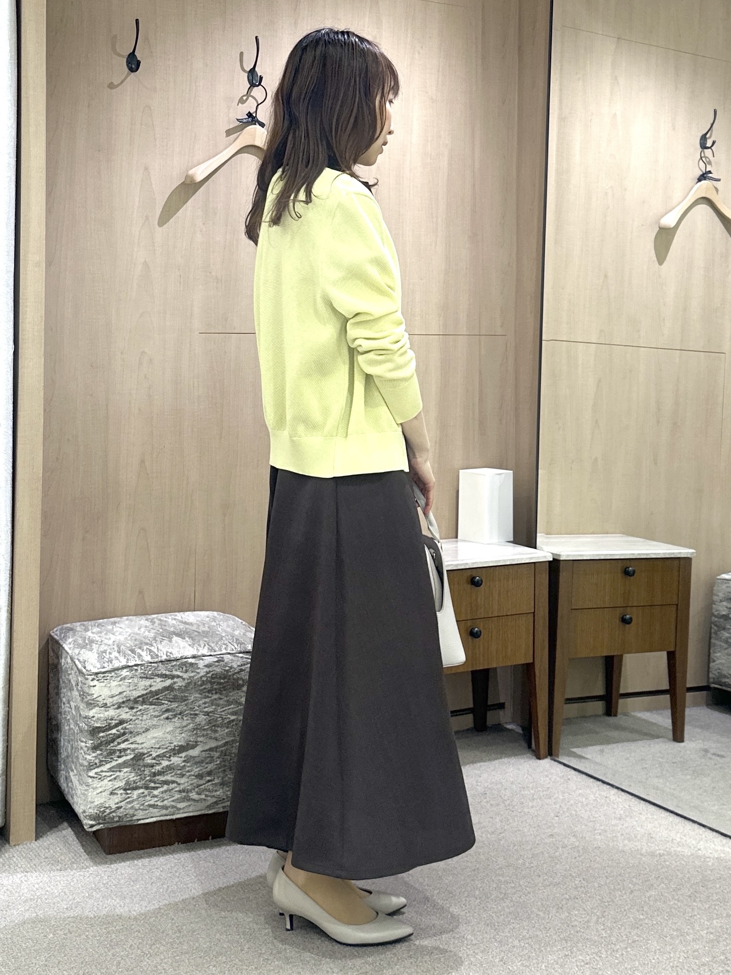 Miwaさんの「UNTITLED｜◆【アンサンブル可】ラメ混クルーネックカーディガン」を使ったコーディネート