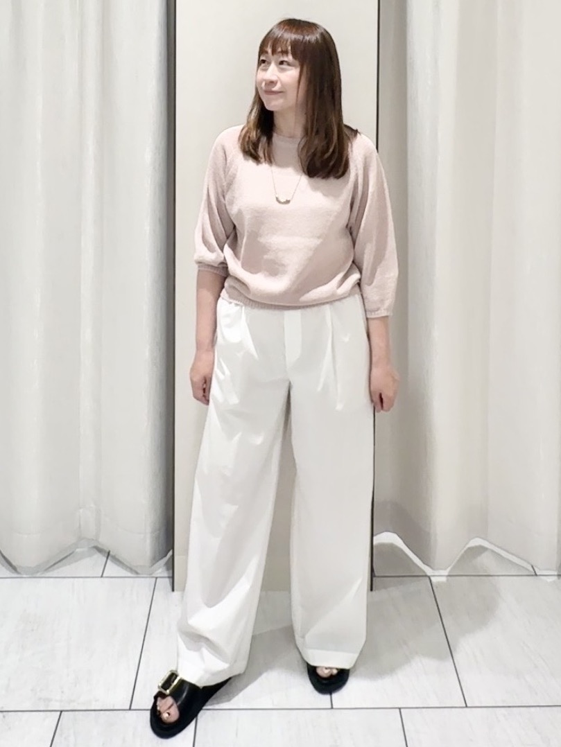 ʏᴜᴋɪᴋᴏさんの「UNTITLED｜【洗える/ゆったり】クルーネックドライニット」を使ったコーディネート