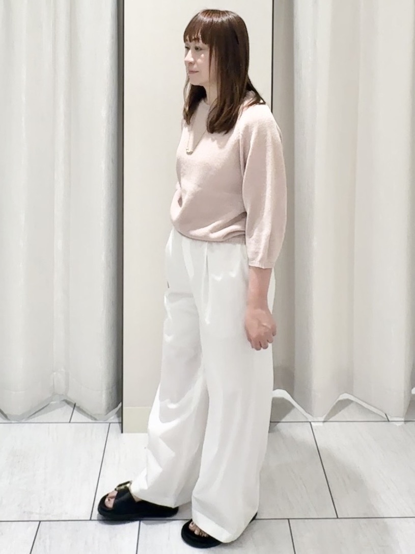 ʏᴜᴋɪᴋᴏさんの「UNTITLED｜【洗える/ゆったり】クルーネックドライニット」を使ったコーディネート