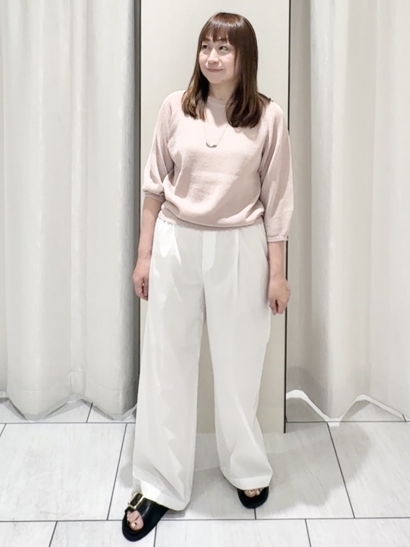 ʏᴜᴋɪᴋᴏさんの「UNTITLED｜【洗える/ゆったり】クルーネックドライニット」を使ったコーディネート